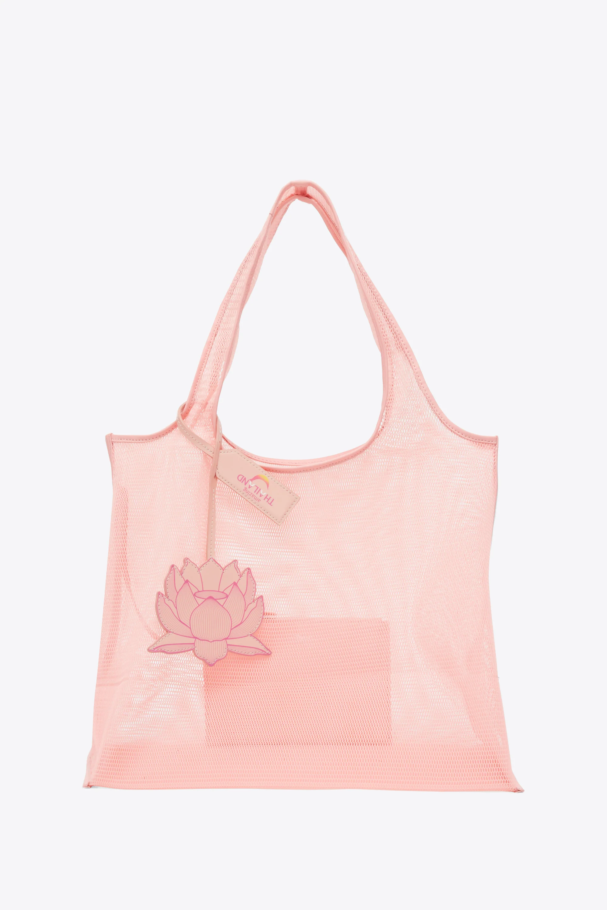 Blooming Lotus Mesh Market Tote - Image 7