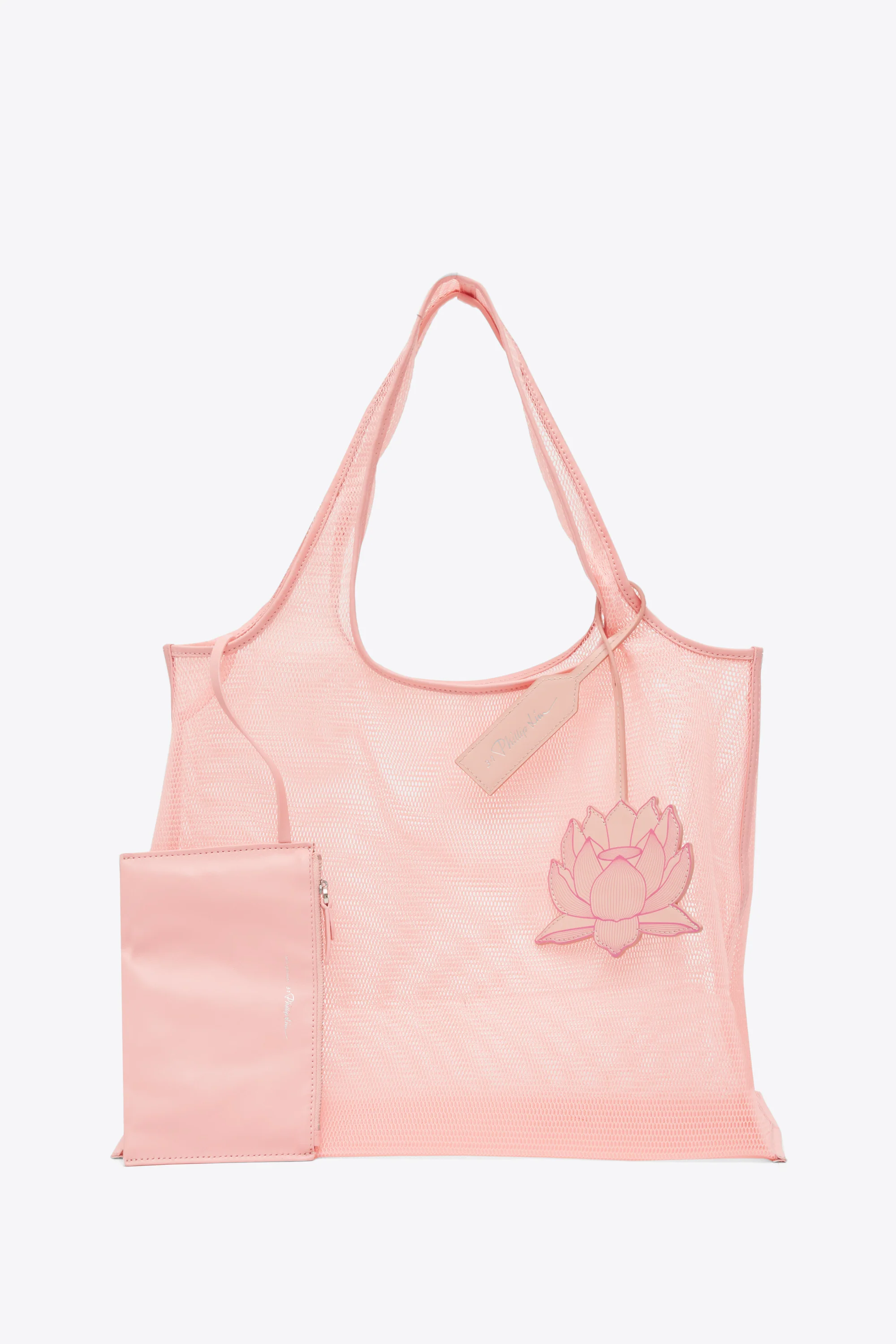 Blooming Lotus Mesh Market Tote - Image 9