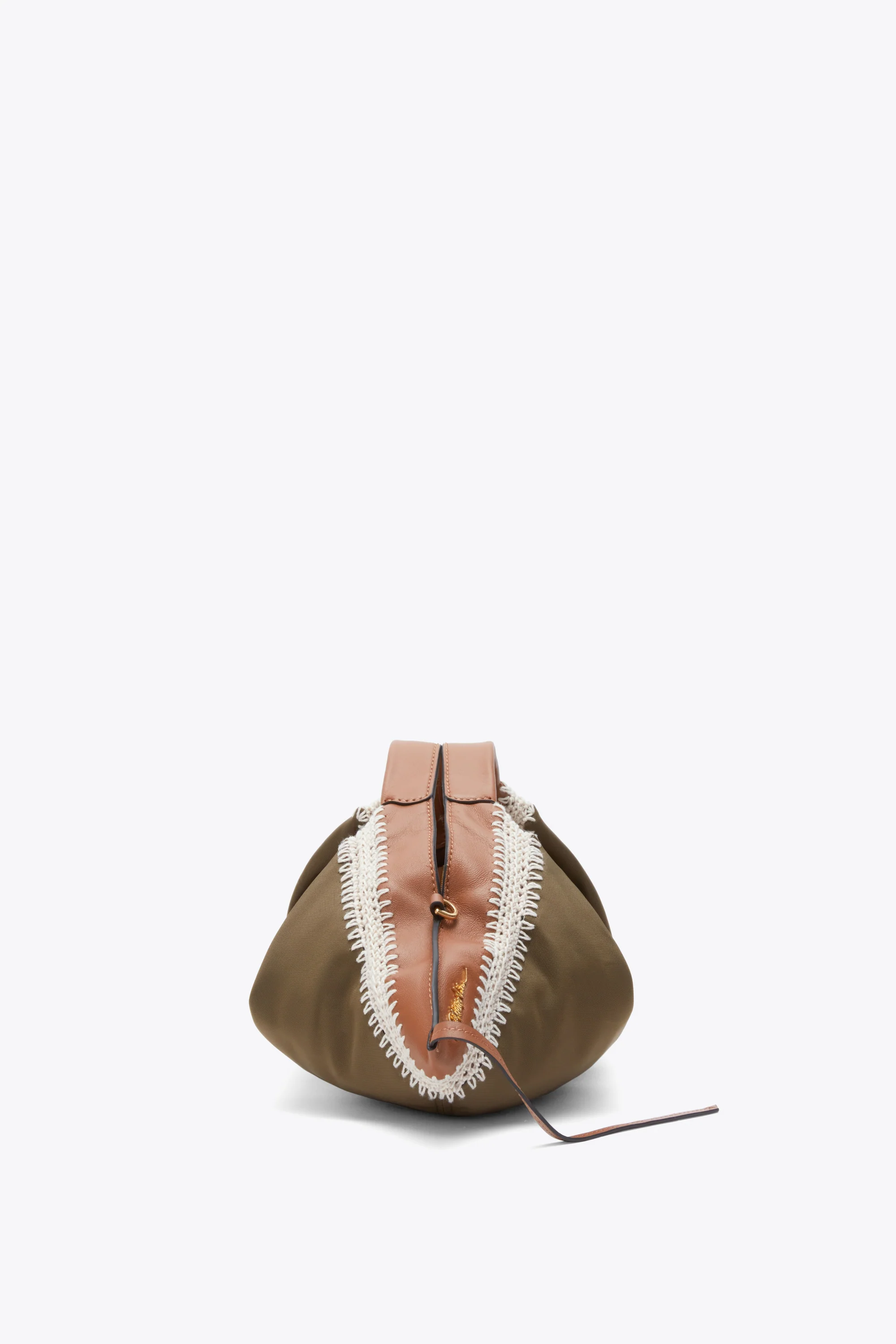 Nylon Luna Mini Bag with Contrast Stitch - Image 3