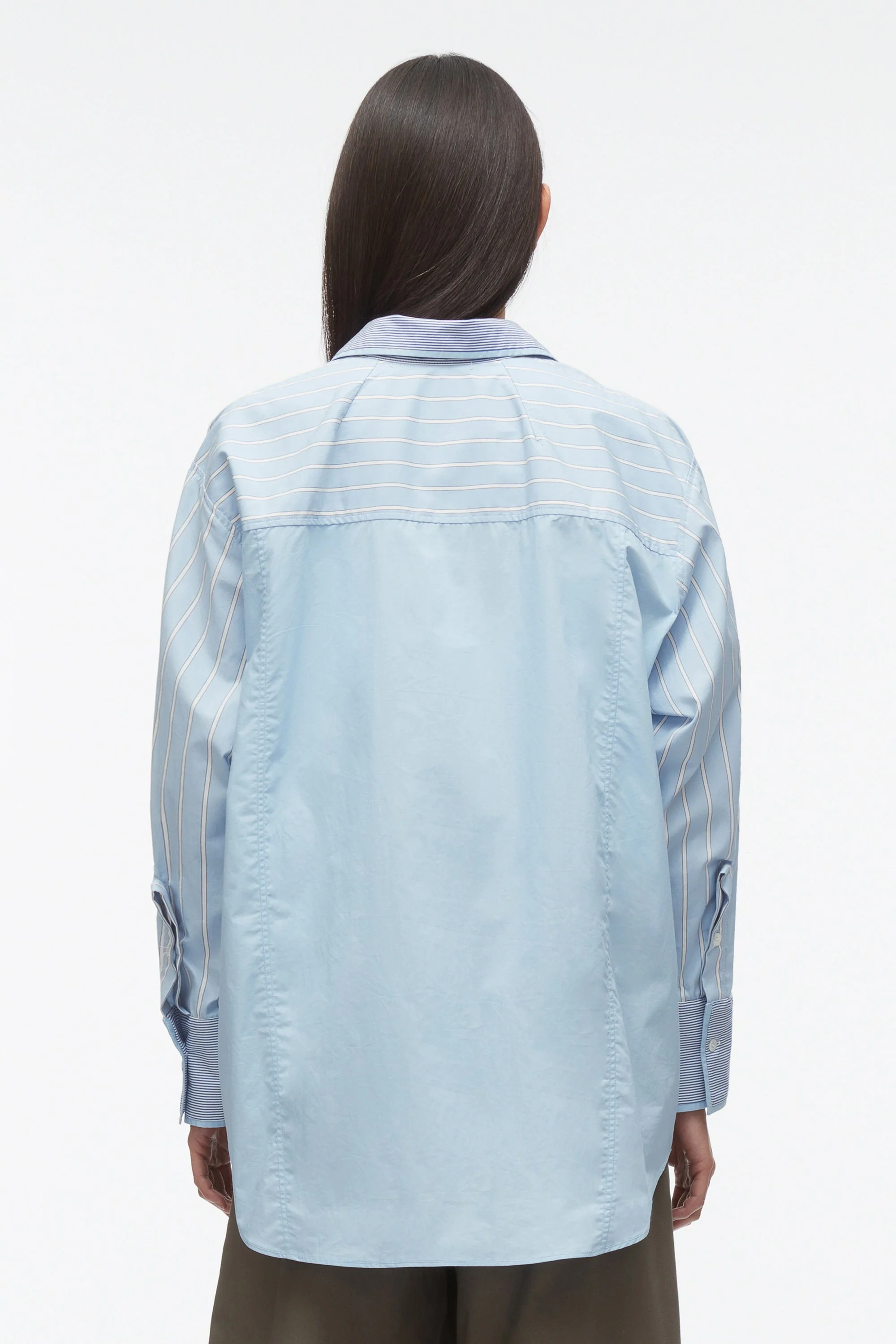 Mixed Stripe Oversized Shirt - Image 4