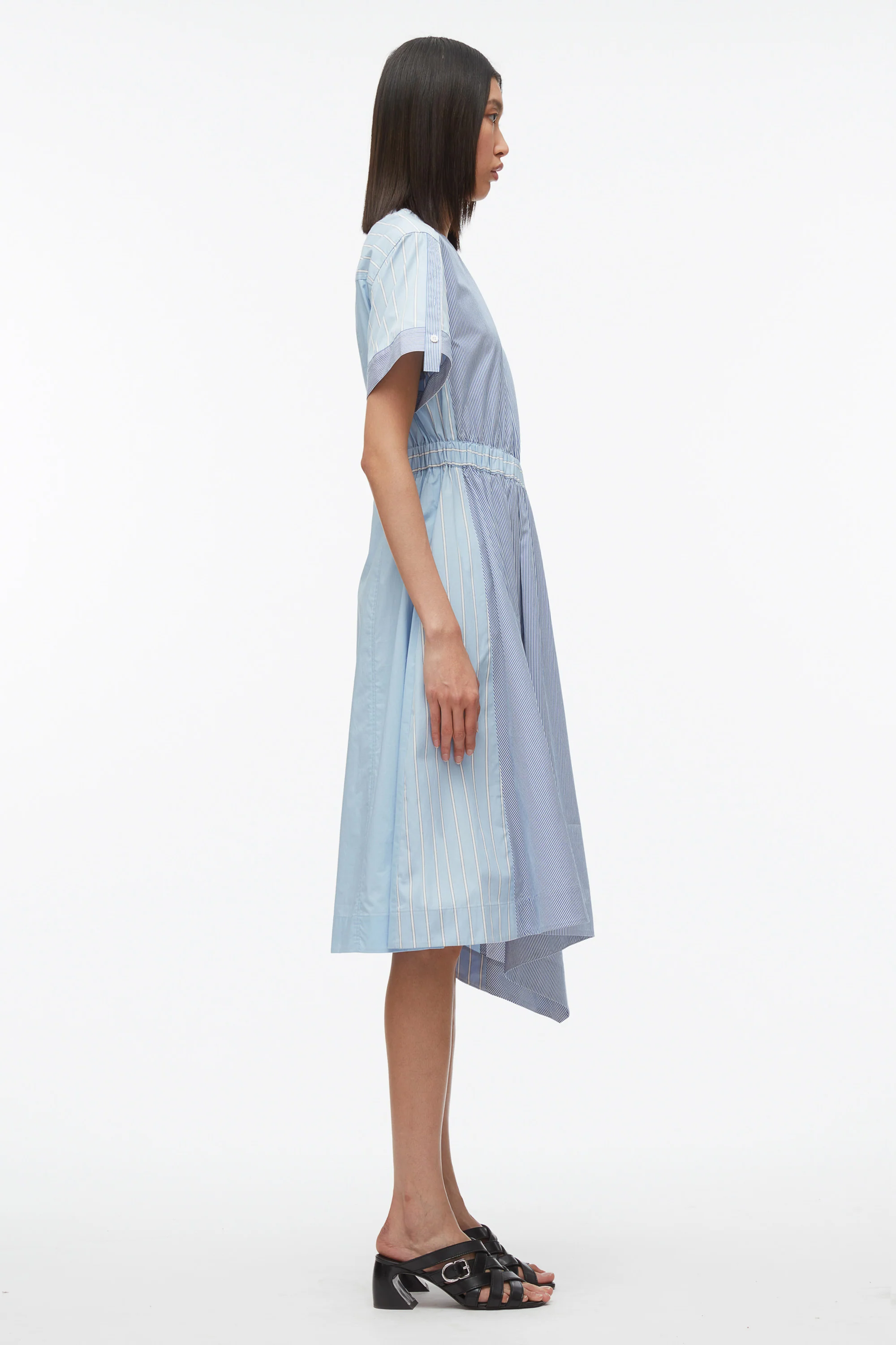 Mix Stripe Poplin Dress - Image 3