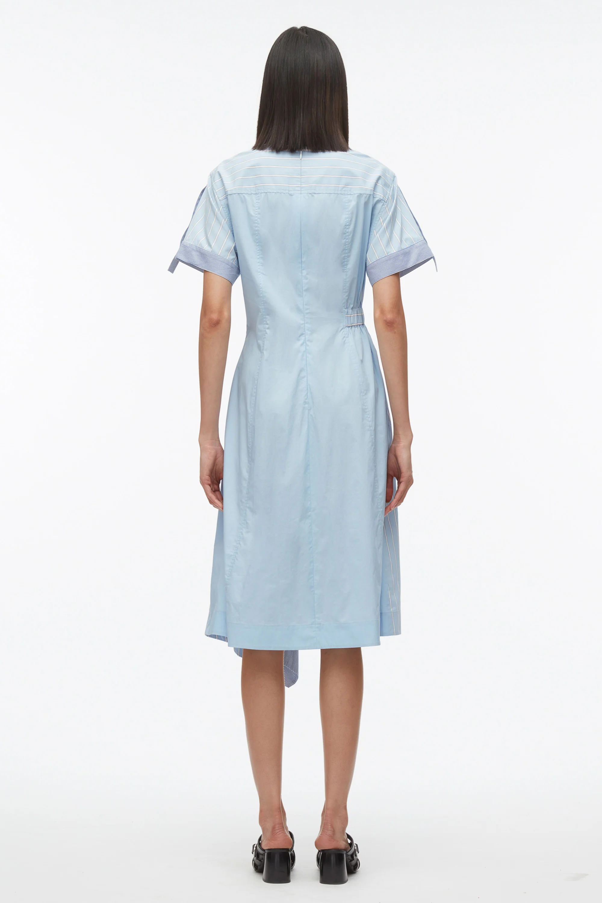 Mix Stripe Poplin Dress - Image 4
