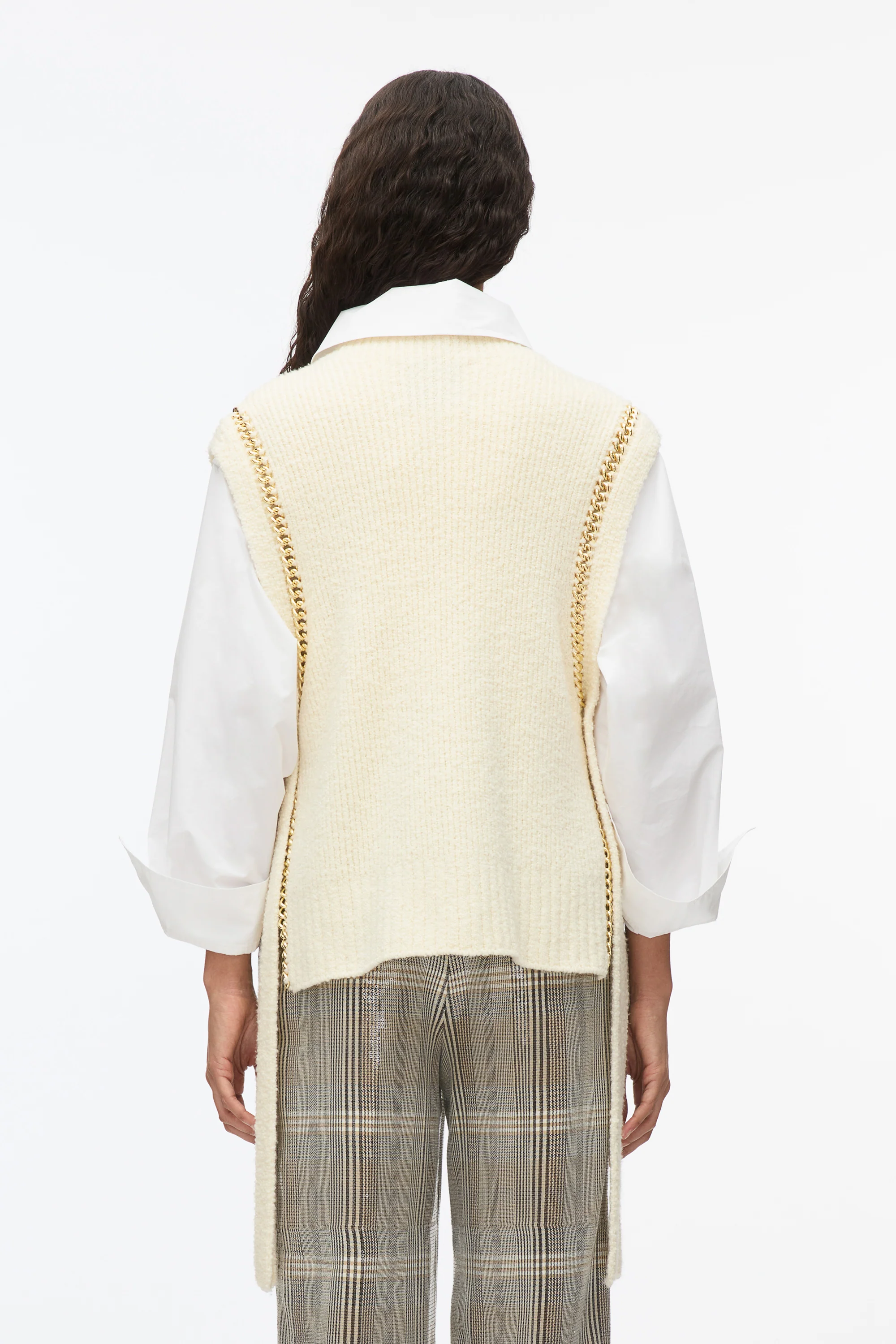 Chainlink Bouclé Mockneck Vest - Image 4