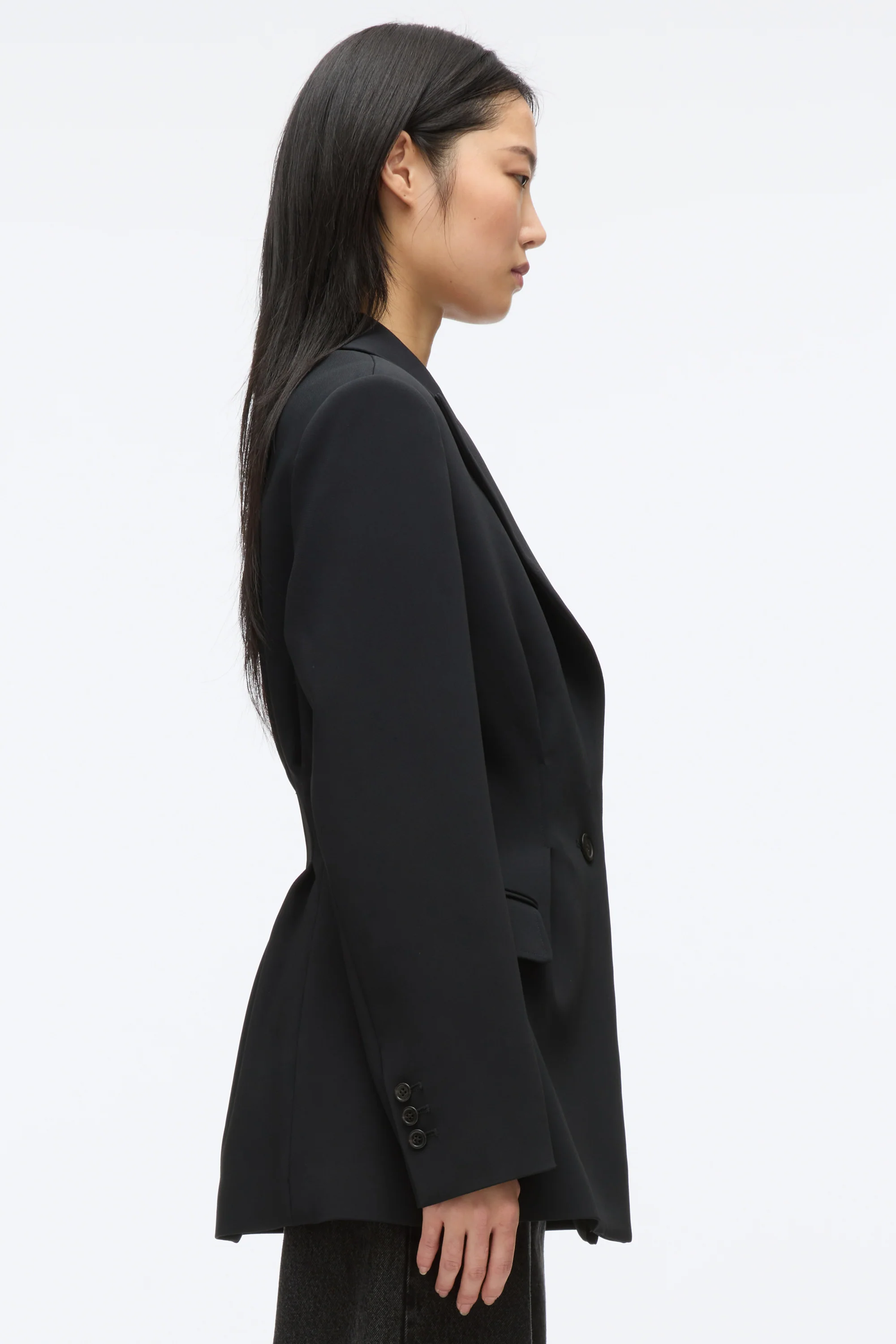 Modern Tailoring Cinched Blazer wtih Set in Bra - Image 5