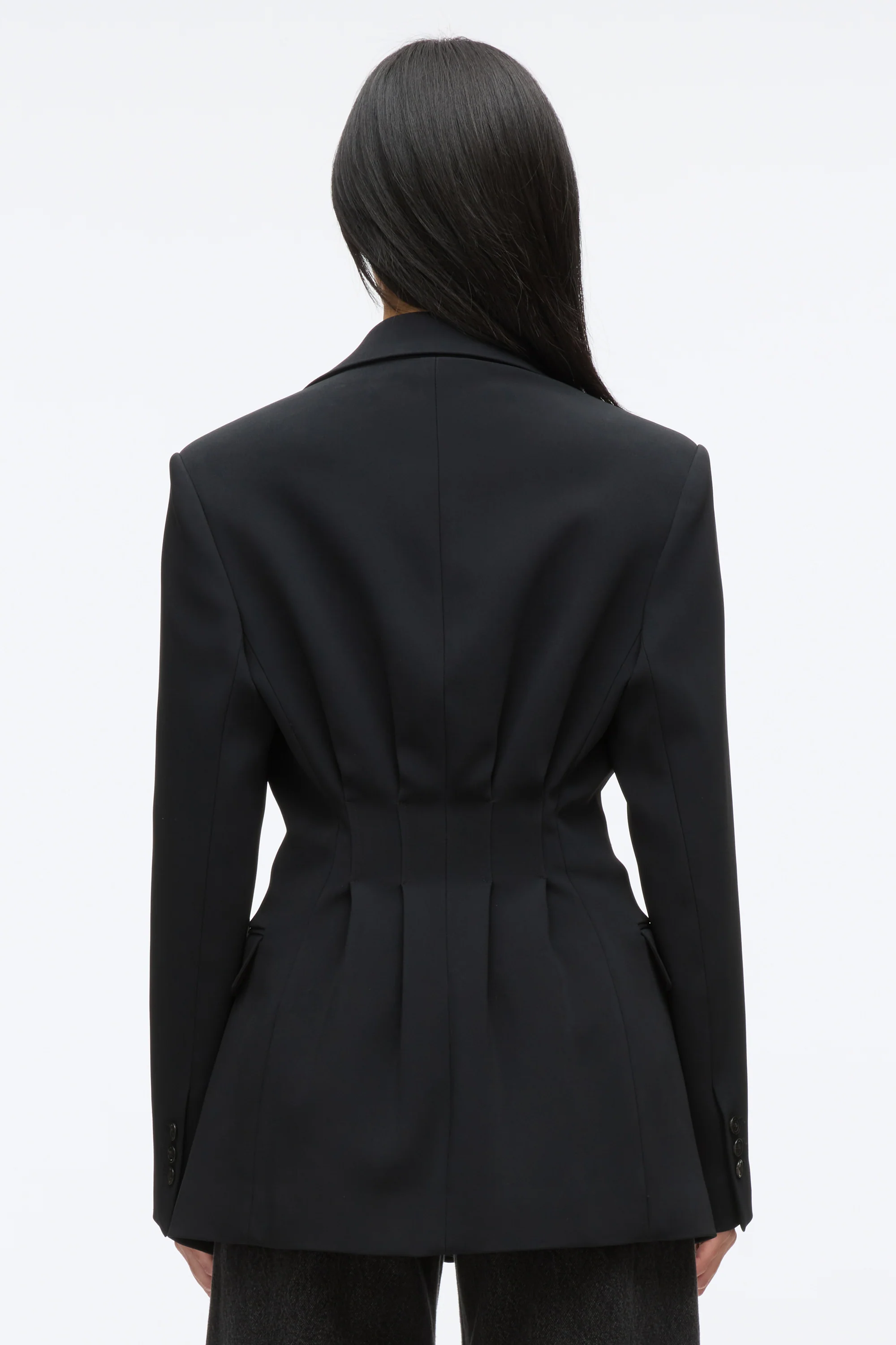 Modern Tailoring Cinched Blazer wtih Set in Bra - Image 6