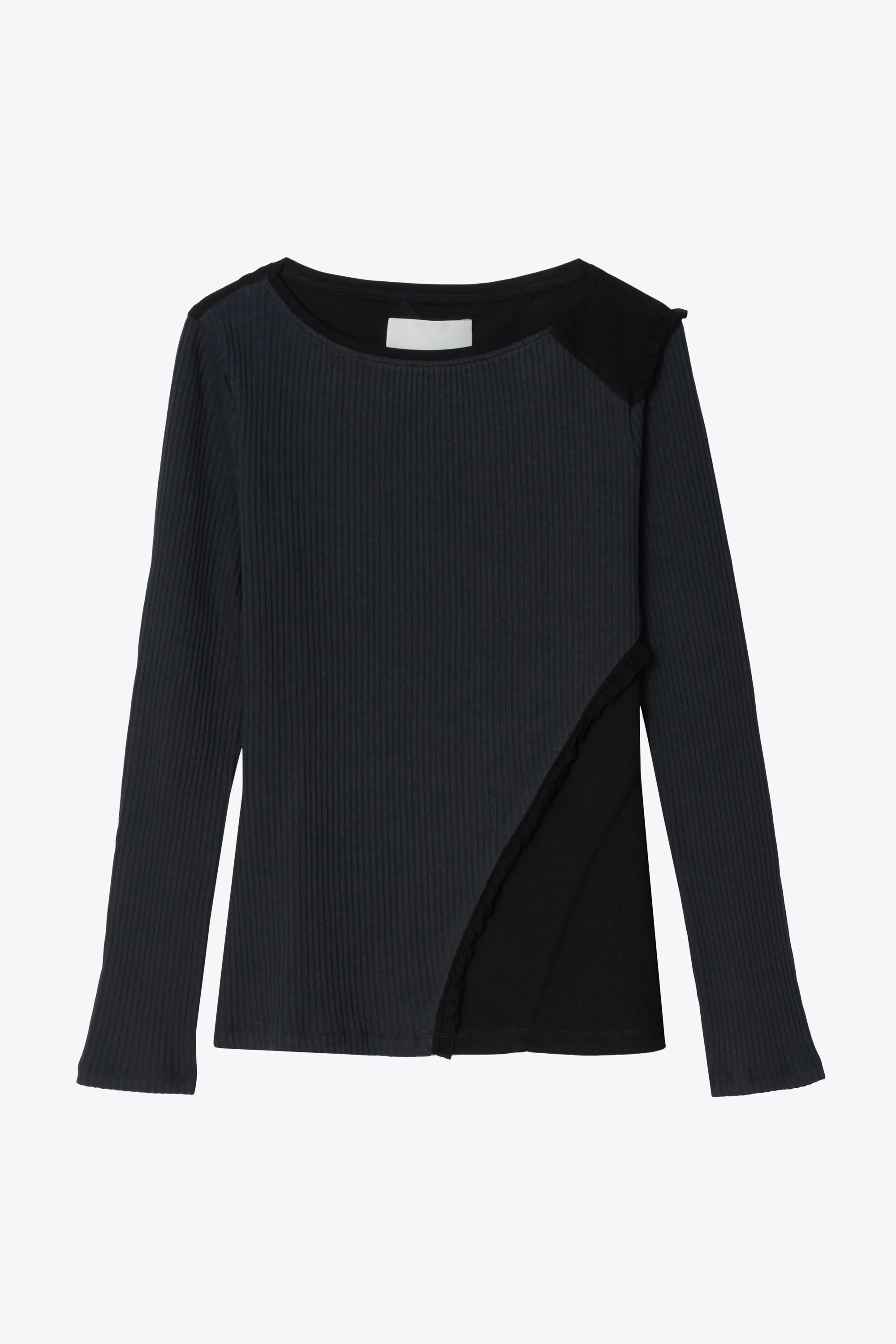 Multi Rib Long Sleeve Combo Top
