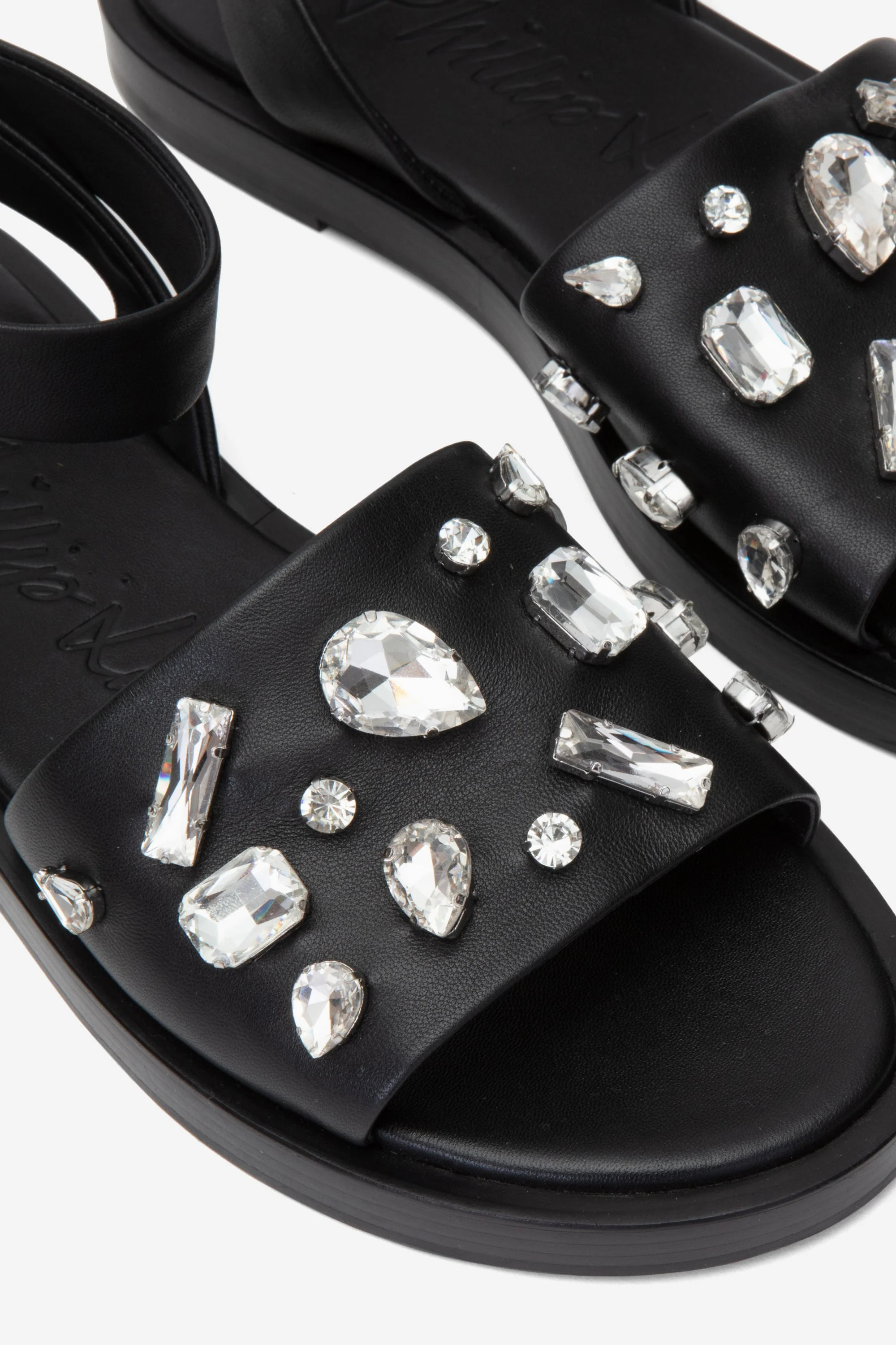 Nadine Ankle Wrap Sandal with Gem Embroidery - Image 6