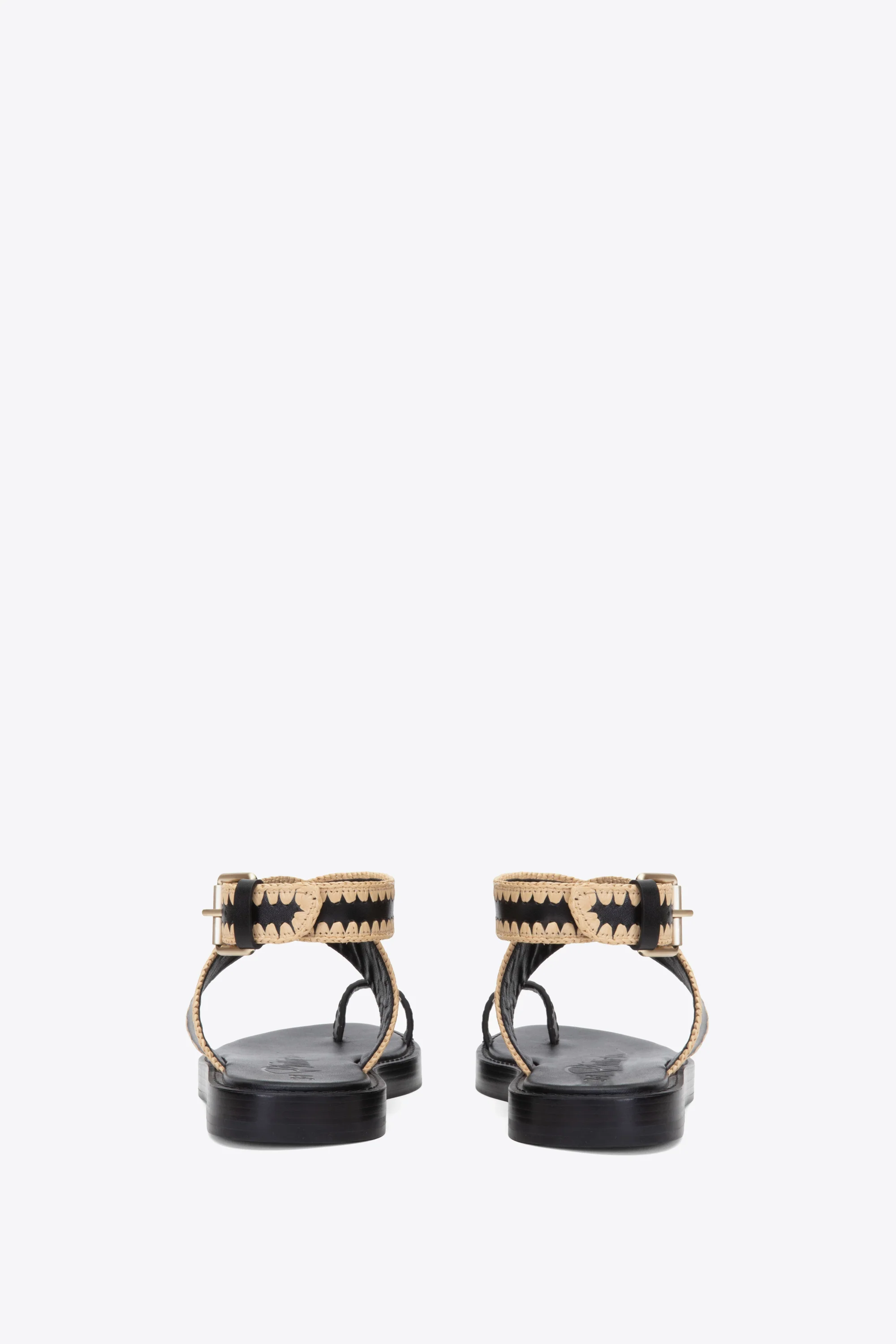 Naya Raffia Ankle Wrap Sandal - Image 3