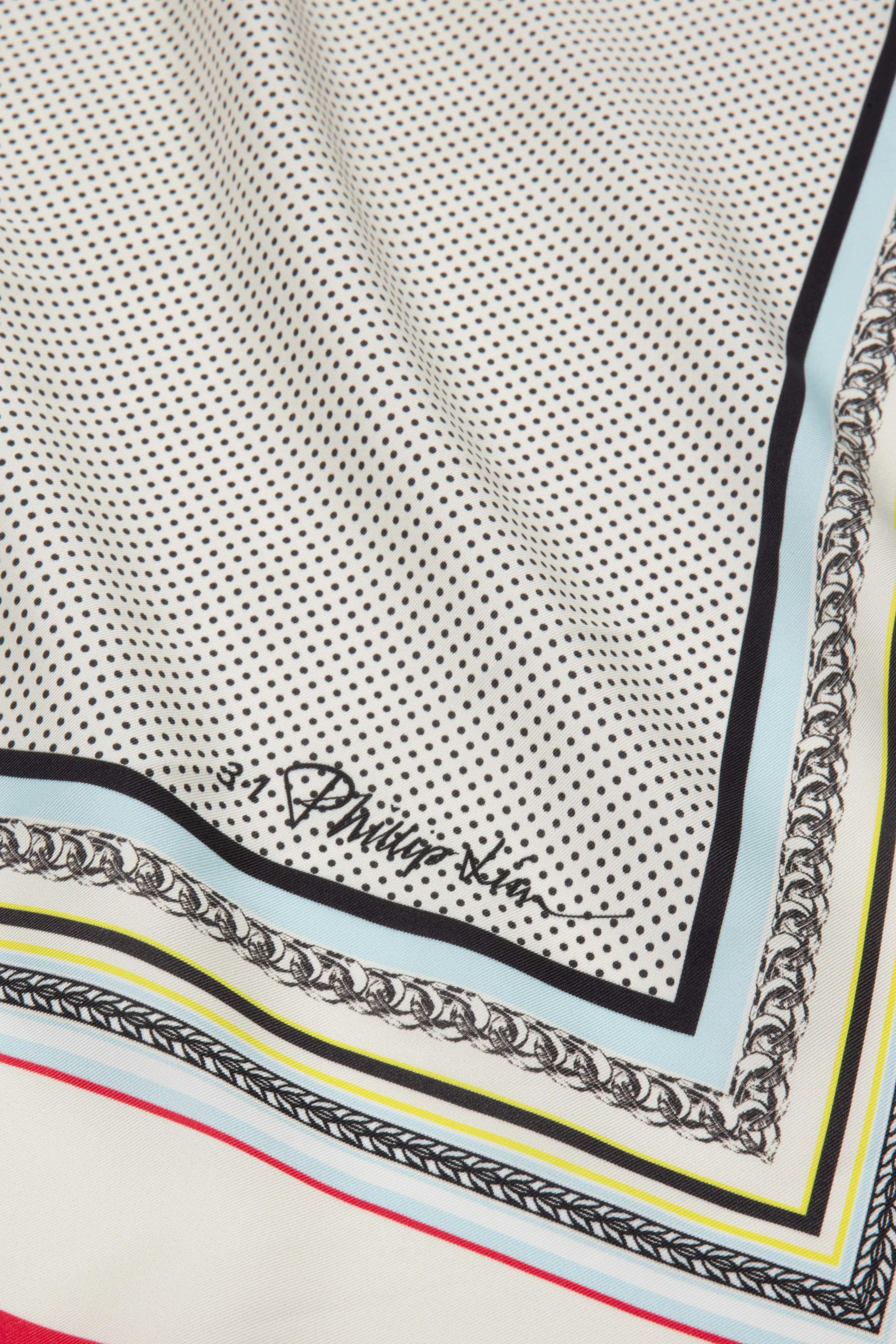 NY Liberty Printed Silk Scarf - Image 3