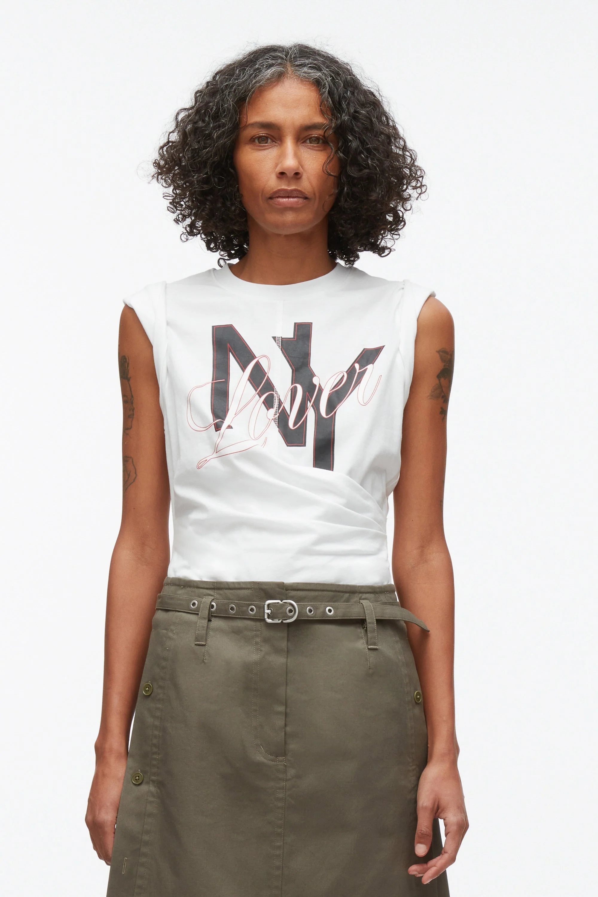 NY Lover Draped Tank - Image 2