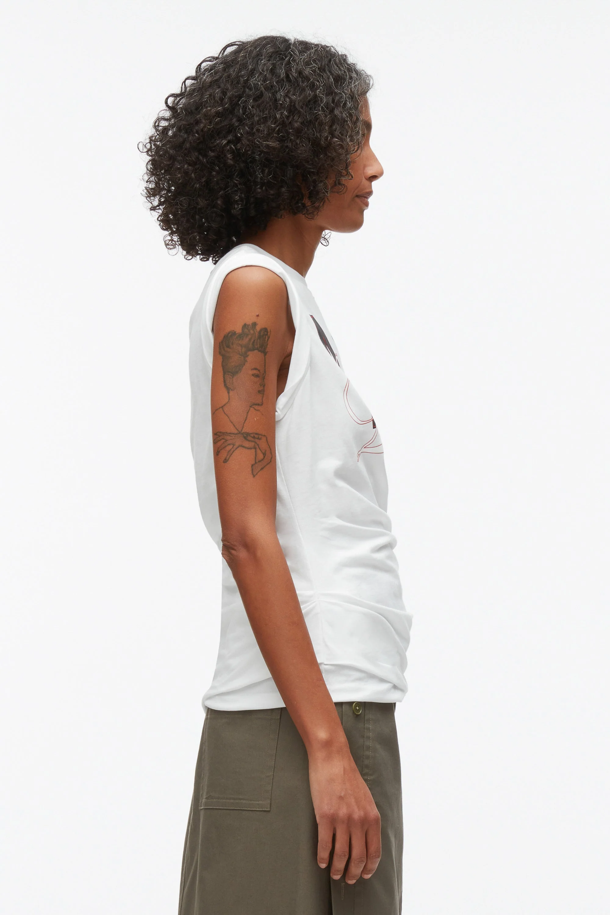 NY Lover Draped Tank - Image 3