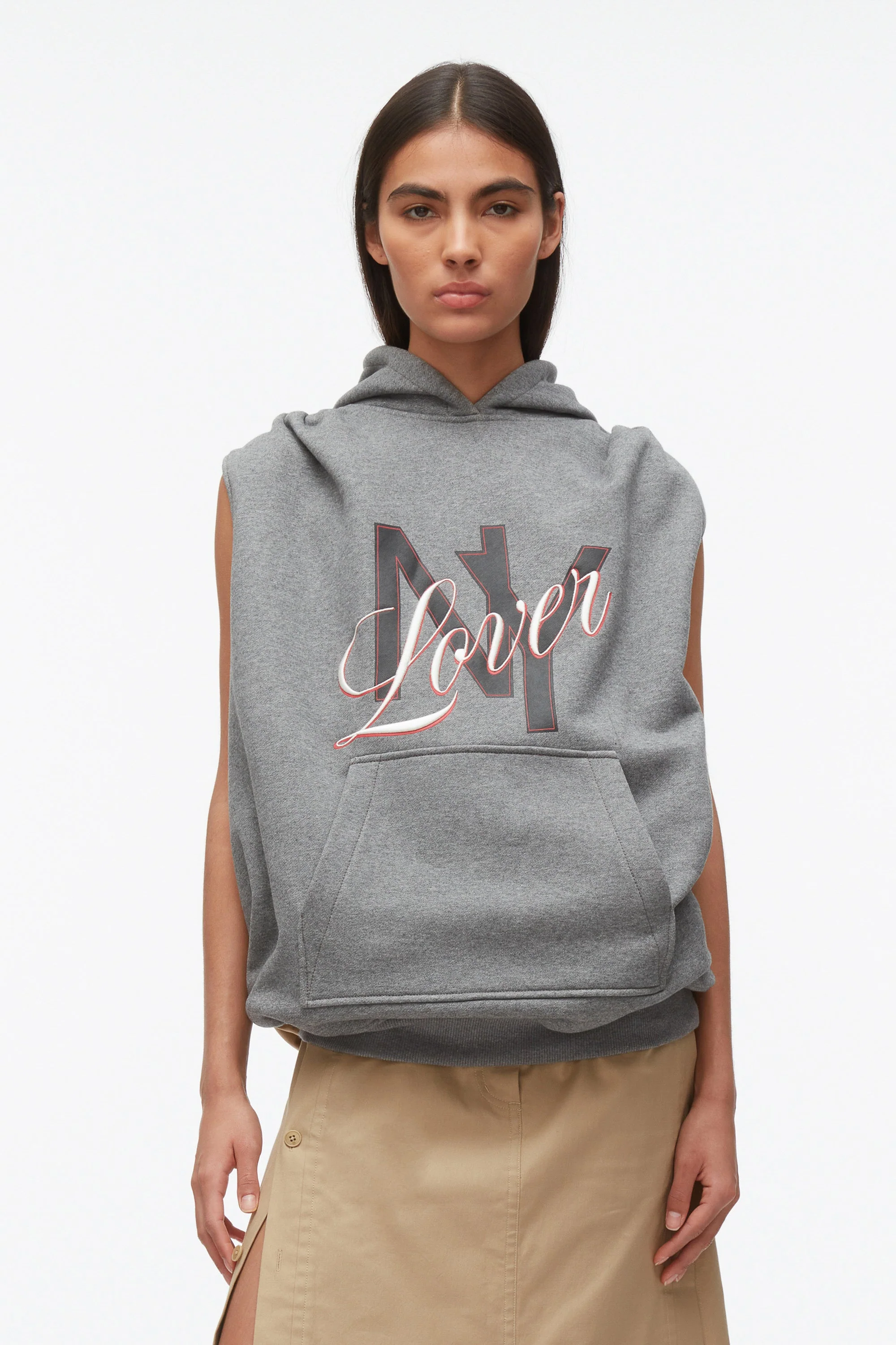 NY Lover Reversible Sleeveless Hoodie - Image 3