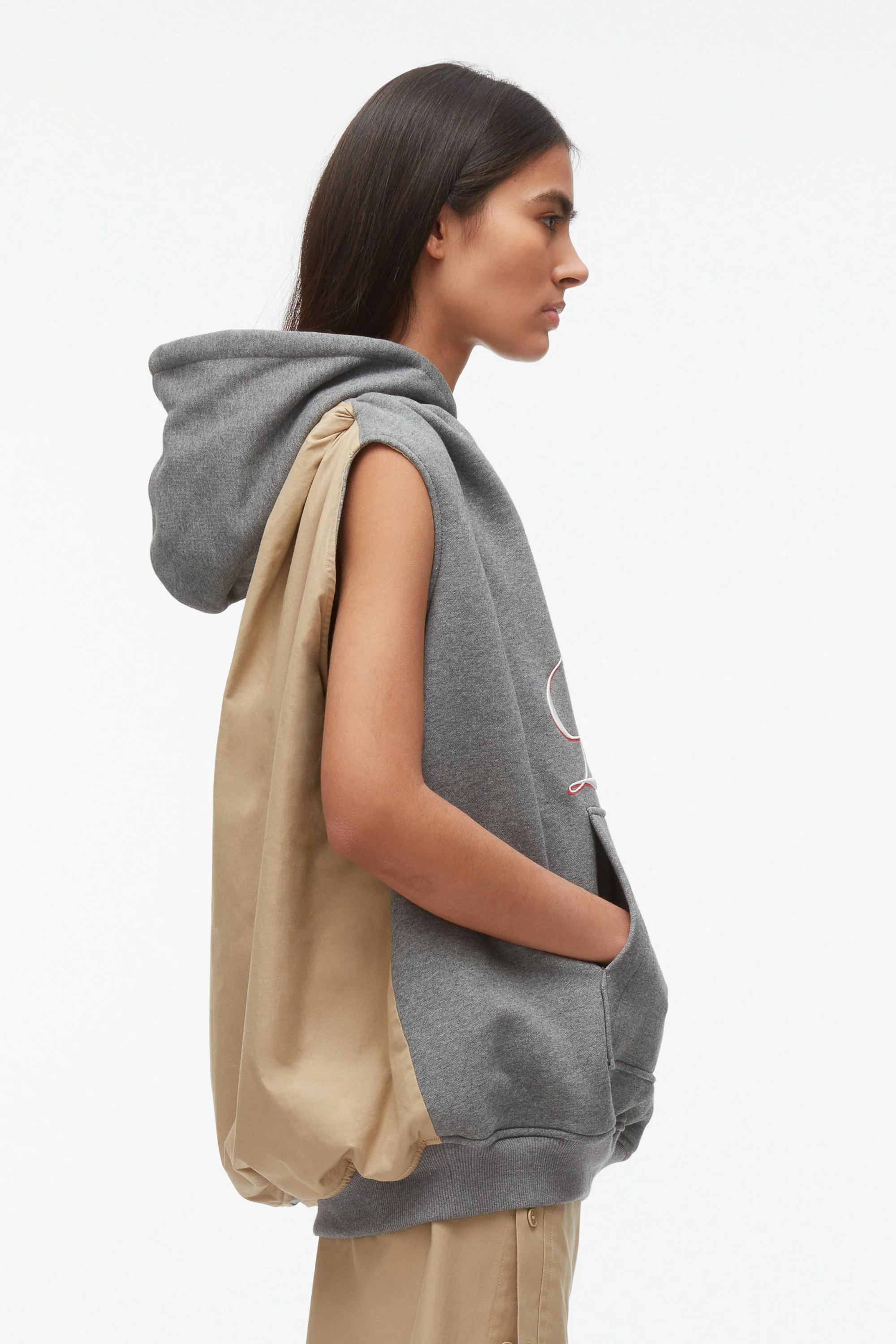 NY Lover Reversible Sleeveless Hoodie - Image 4