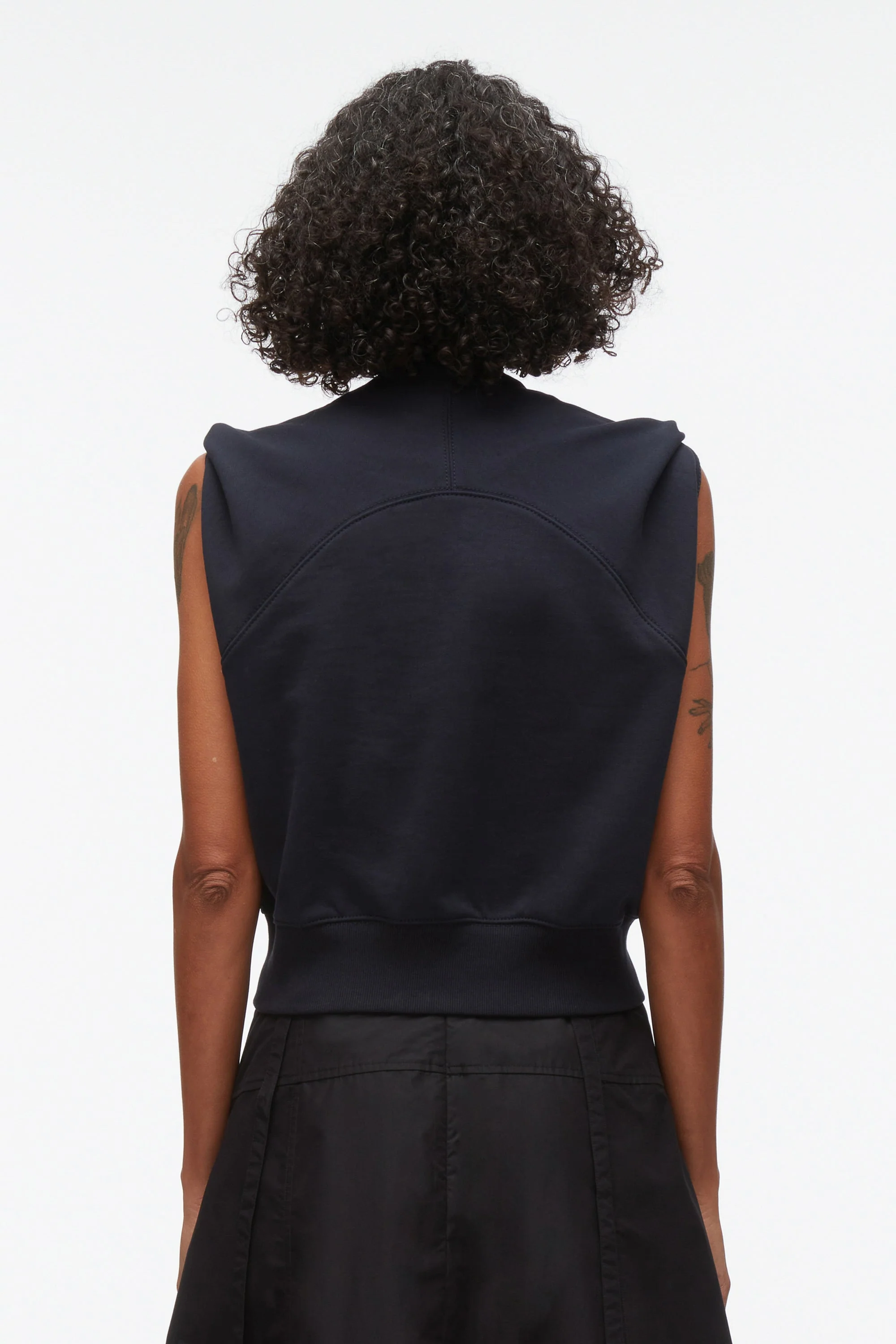 NY Lover Sleeveless Cropped Sweatshirt - Image 4