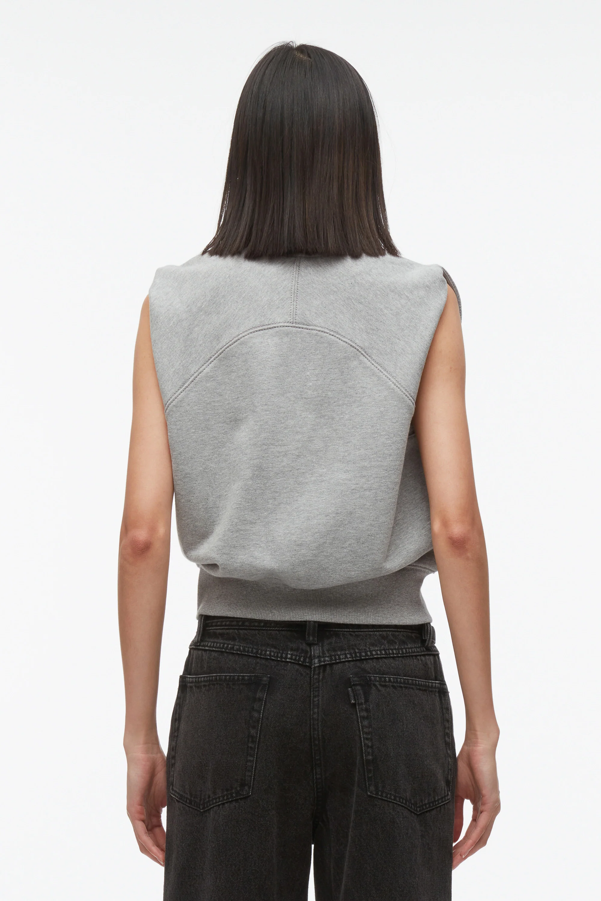 NY Lover Sleeveless Cropped Sweatshirt - Image 9