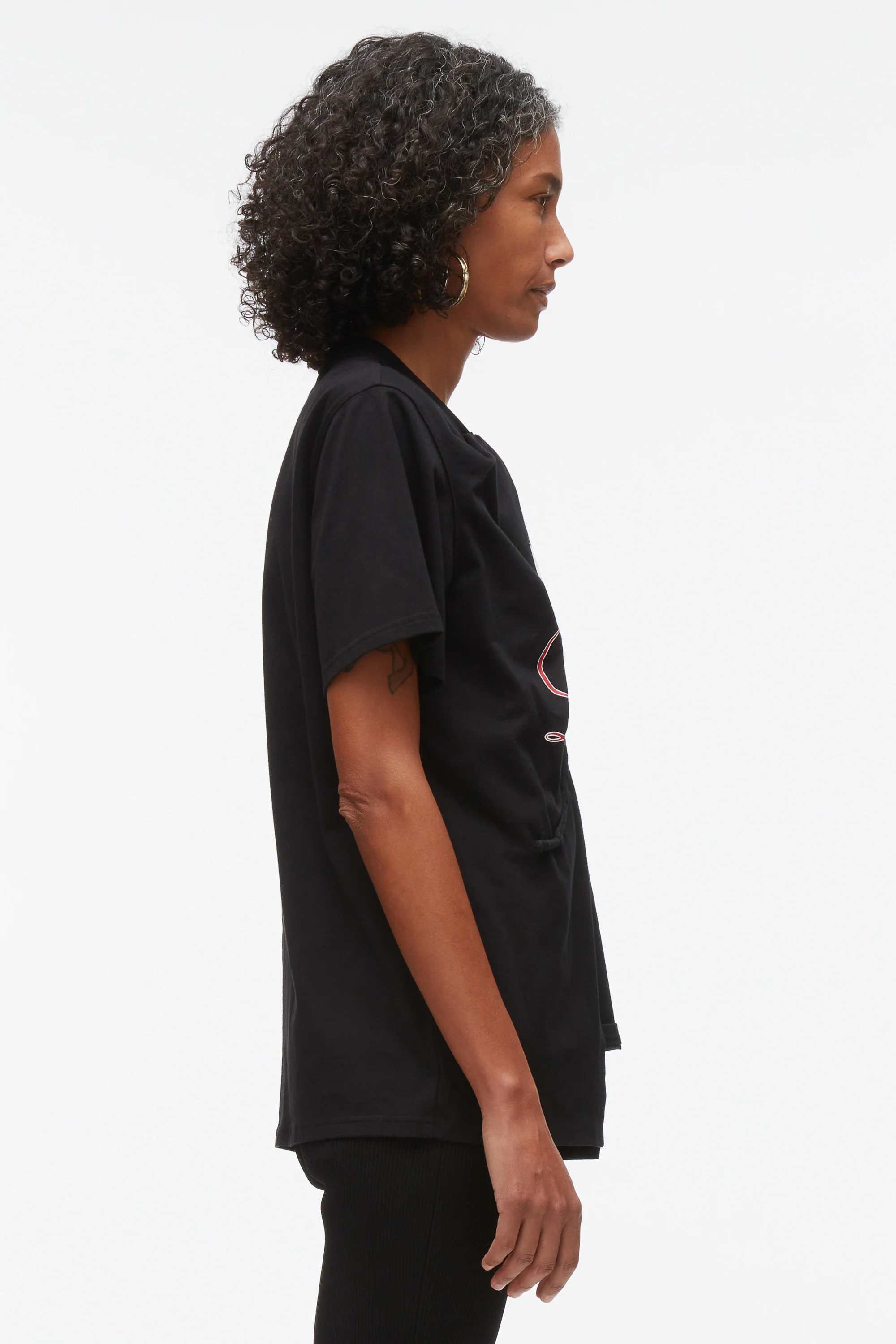 NY Lover Sliced Tee with Poppy Embroidery - Image 3