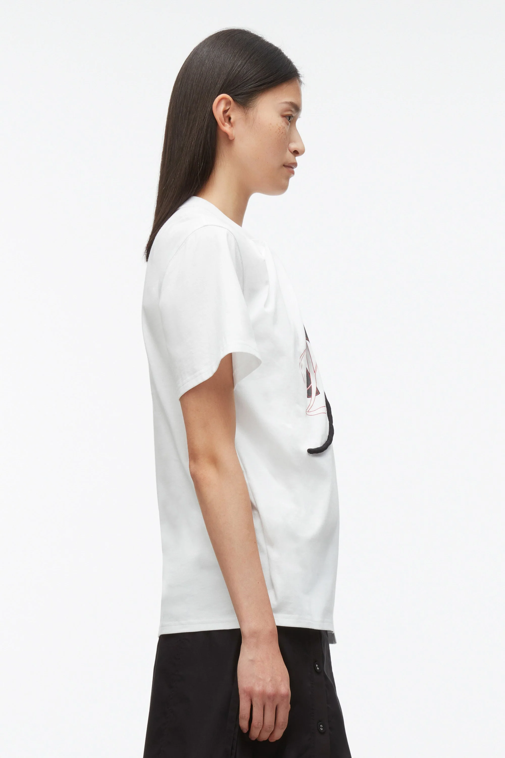 NY Lover Sliced Tee with Poppy Embroidery - Image 9