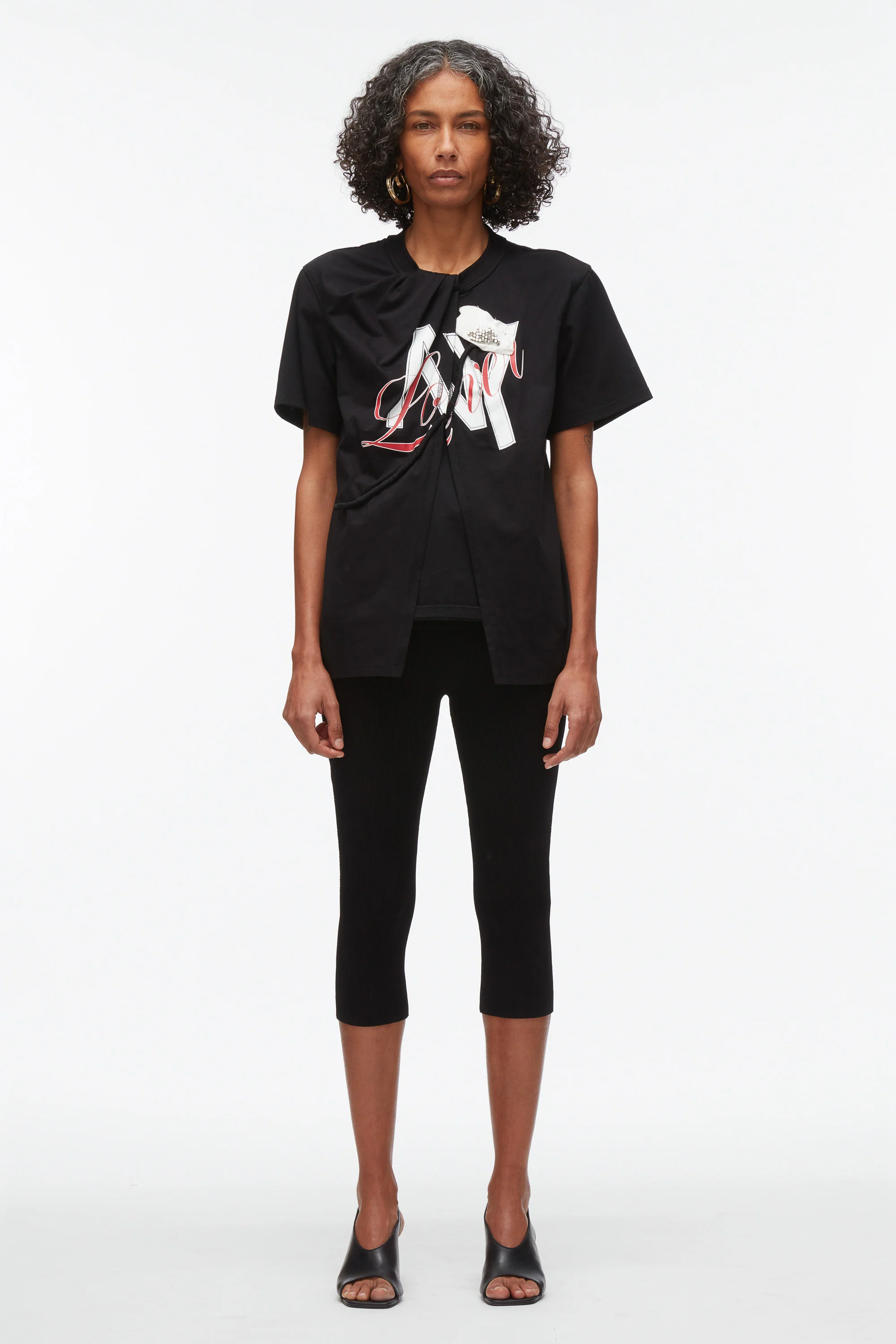 NY Lover Sliced Tee with Poppy Embroidery - Image 6