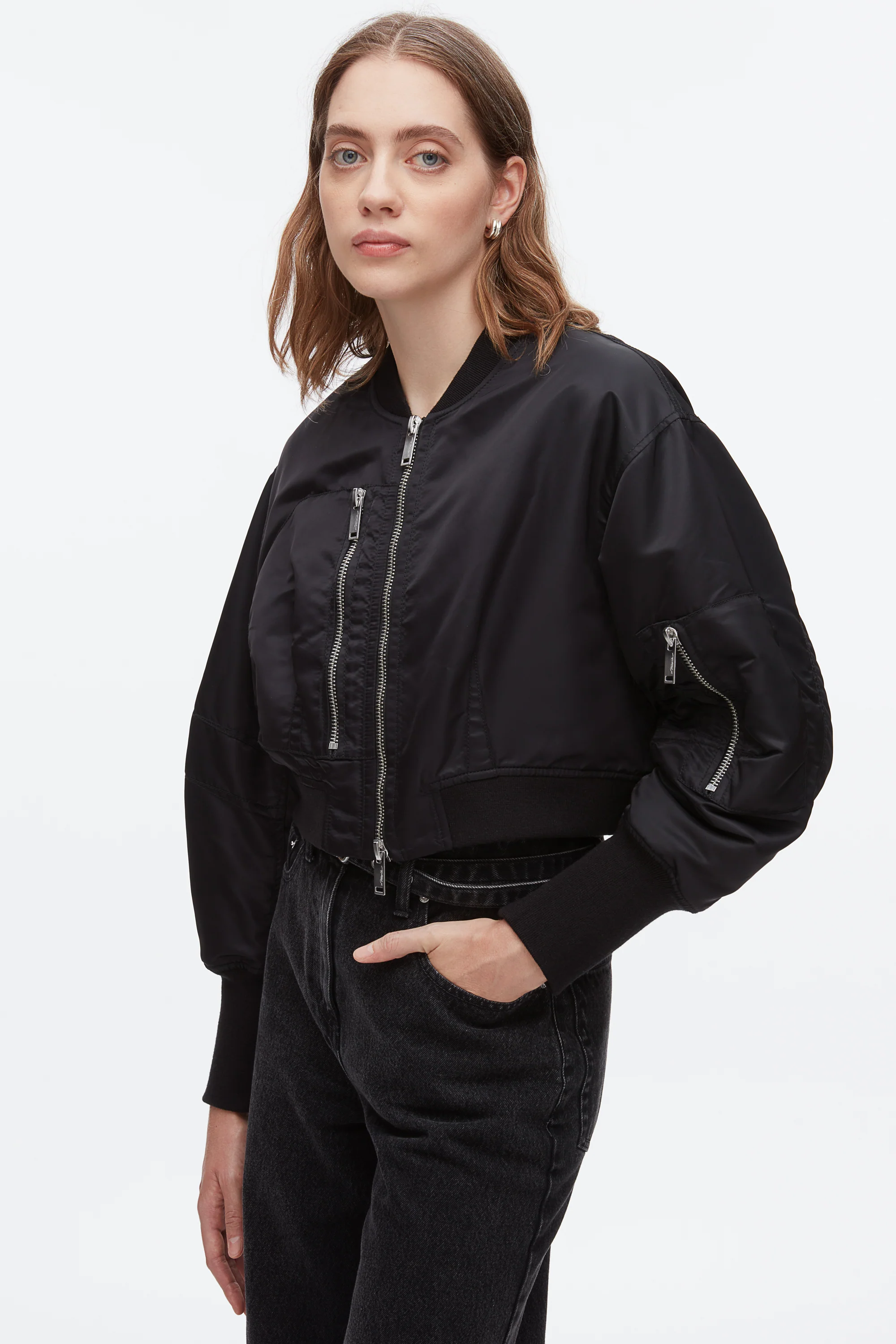 Cropped Flight Bomber - Image 6