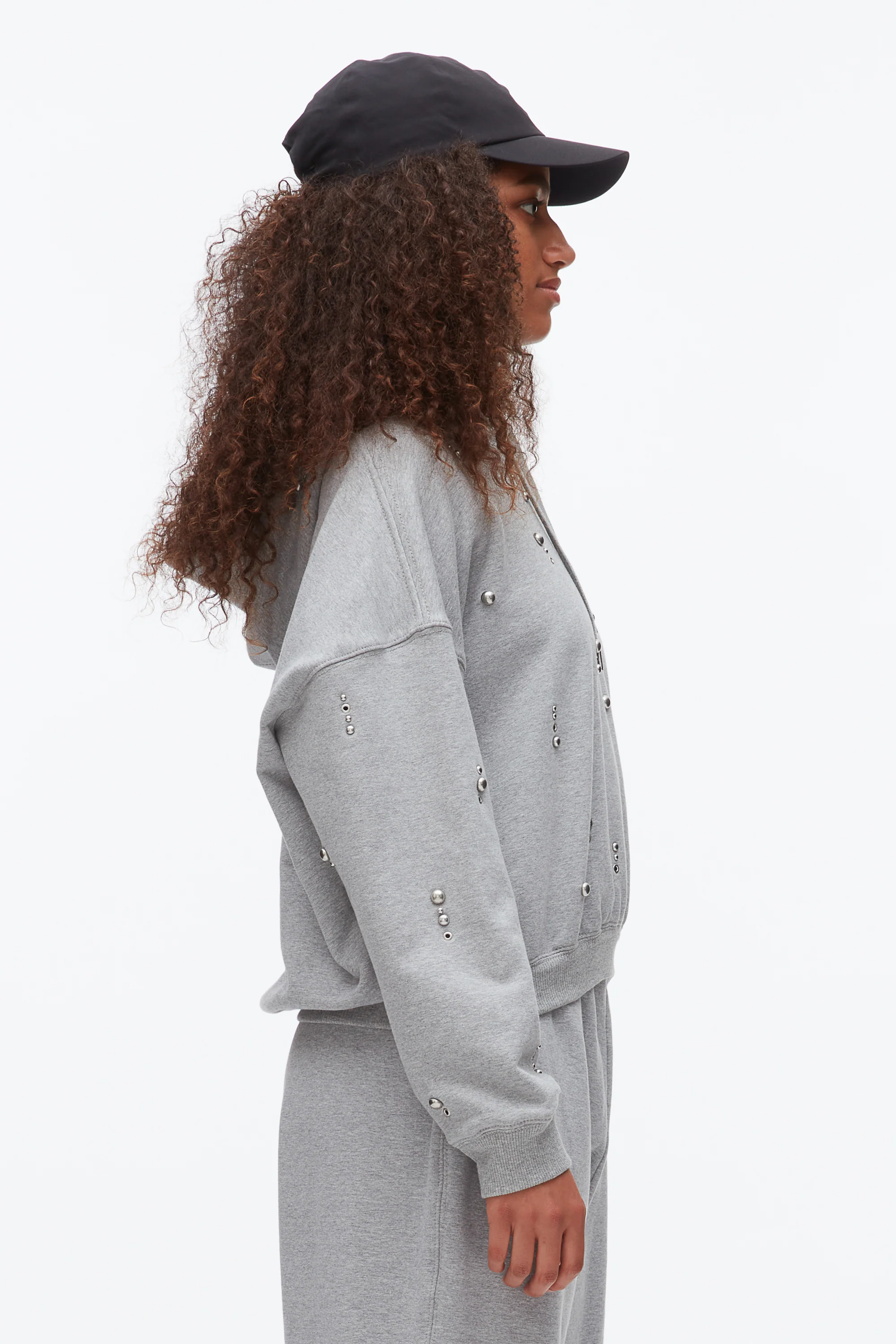 Stud Embellished Oversized Hoodie - Image 4