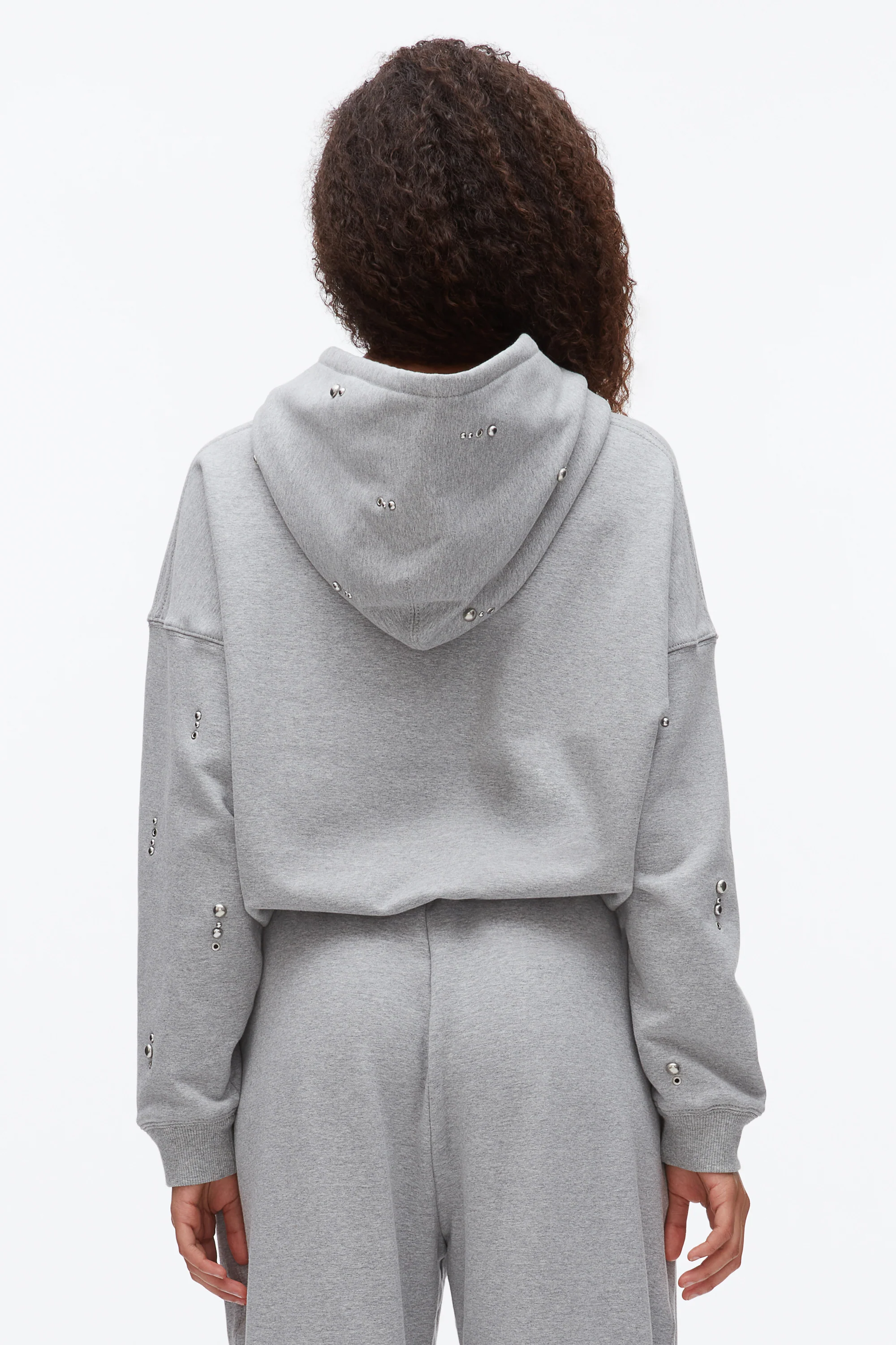 Stud Embellished Oversized Hoodie - Image 5