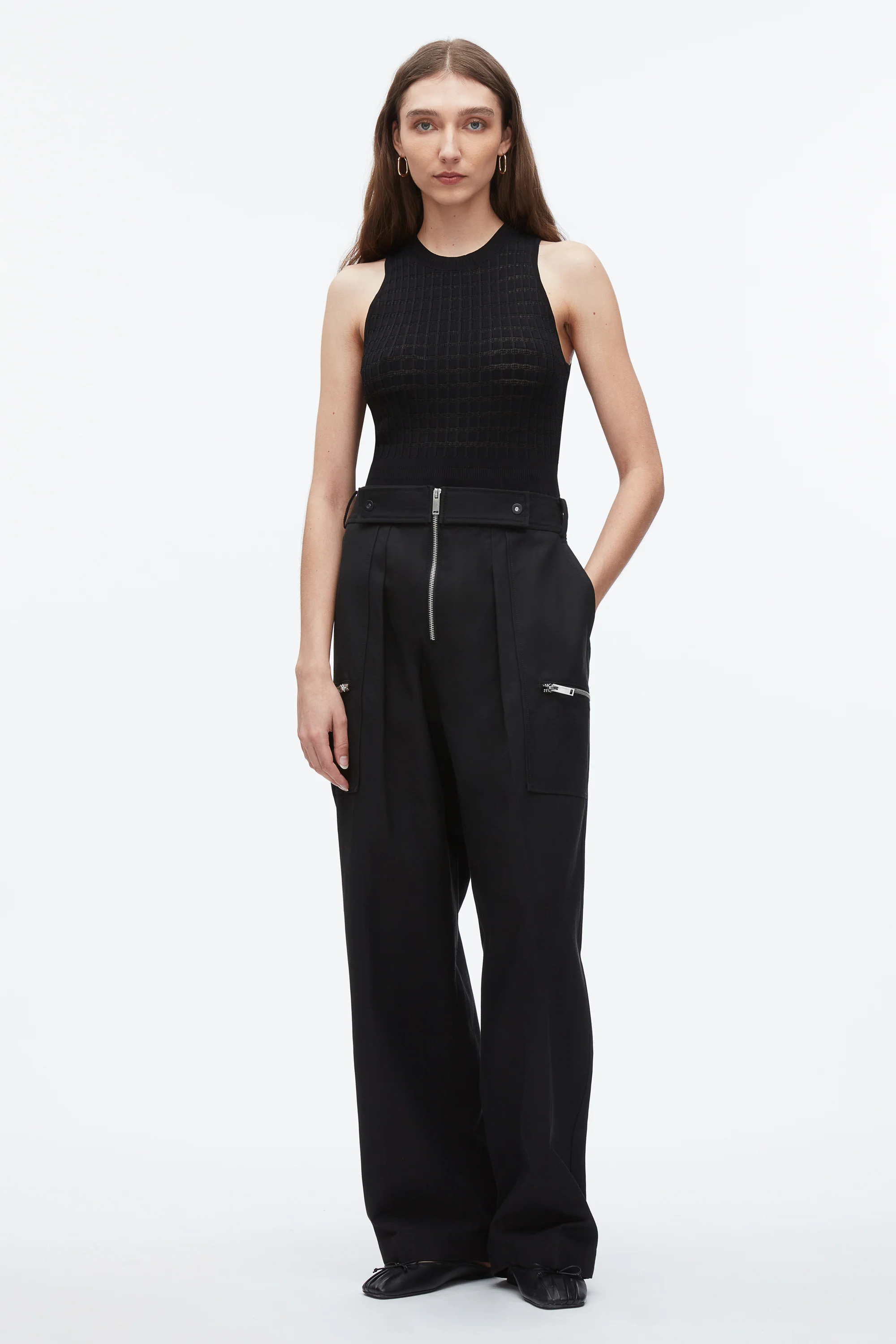 Double Zip Wide Leg Pant - Image 7