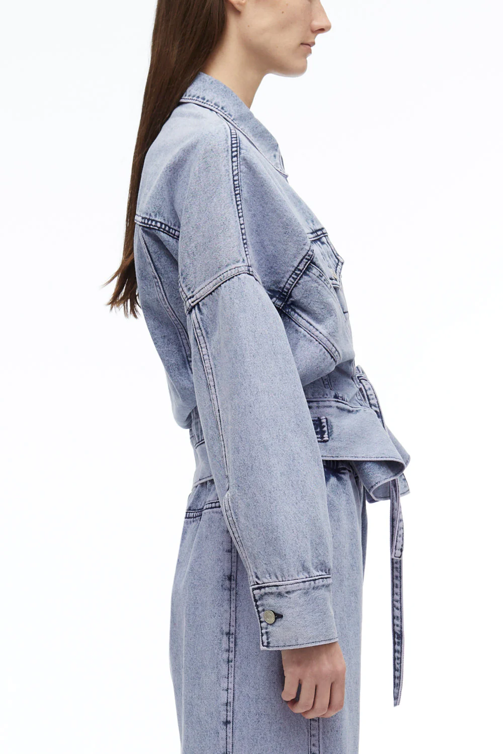 Overdyed Denim Boxy Jacket - Image 5
