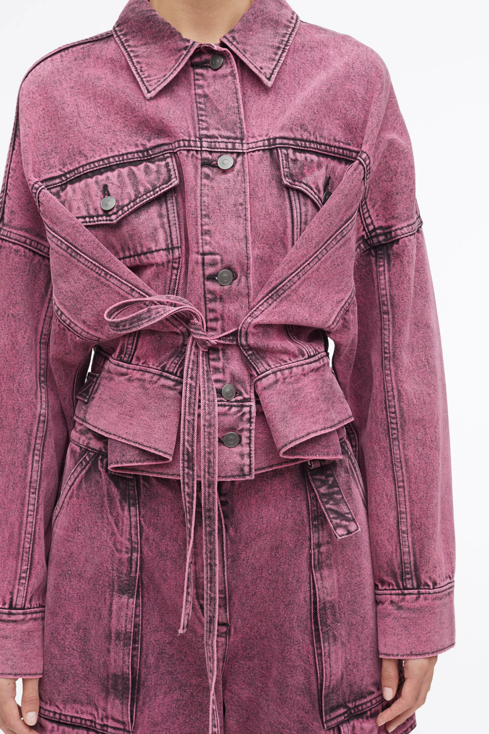 Over-Dyed Boxy Denim Jacket - Image 11