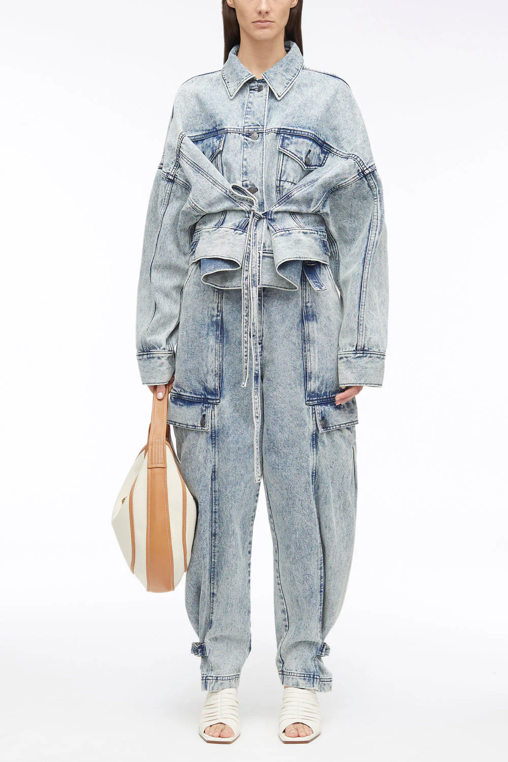 Over-Dyed Boxy Denim Jacket - Image 3