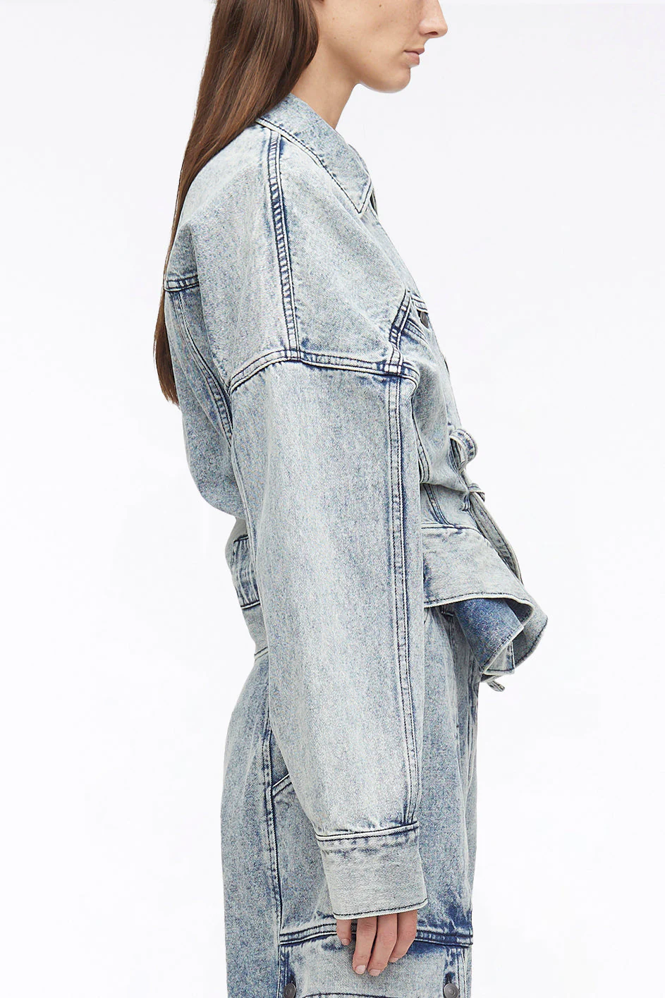 Over-Dyed Boxy Denim Jacket - Image 4