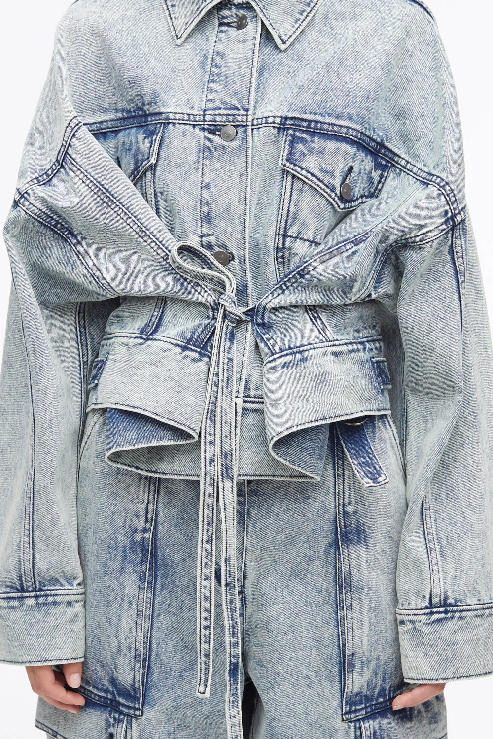 Over-Dyed Boxy Denim Jacket - Image 6