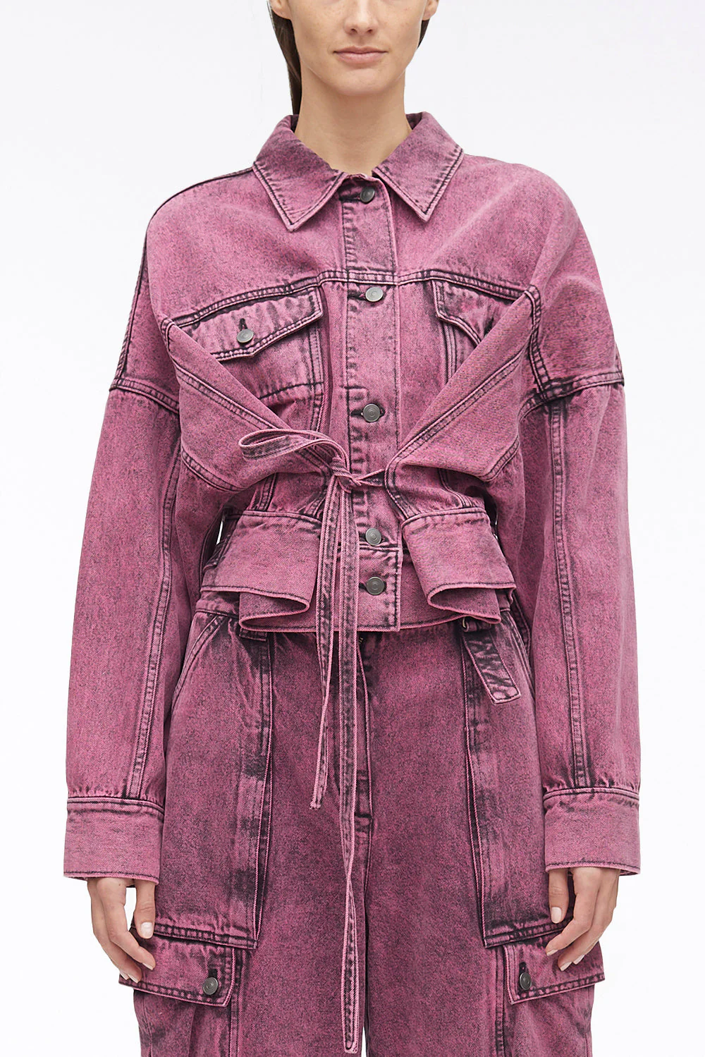 Over-Dyed Boxy Denim Jacket - Image 8