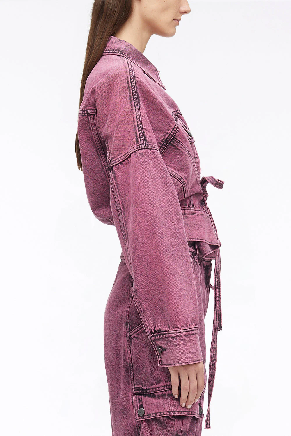 Over-Dyed Boxy Denim Jacket - Image 9