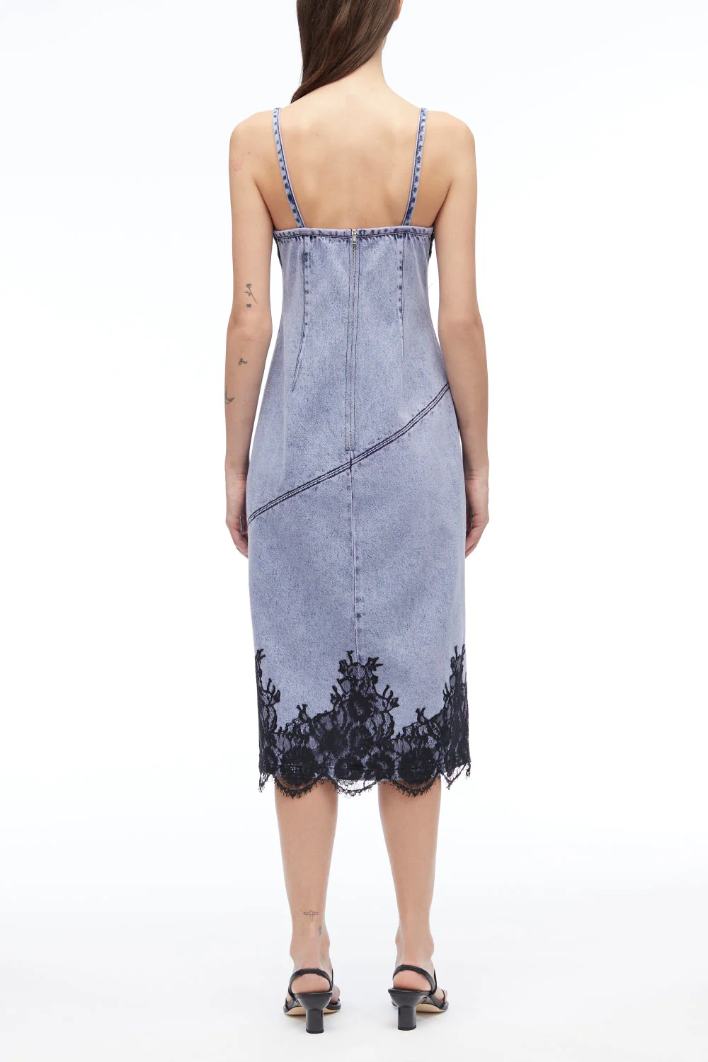 Overdyed Denim Slip Dress - Image 5