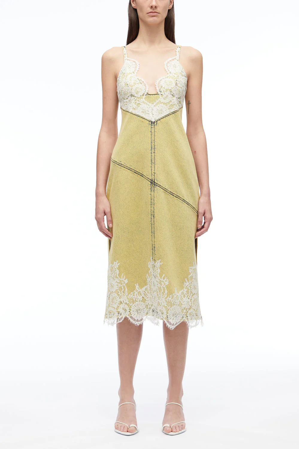 Overdyed Denim Slip Dress - Image 6