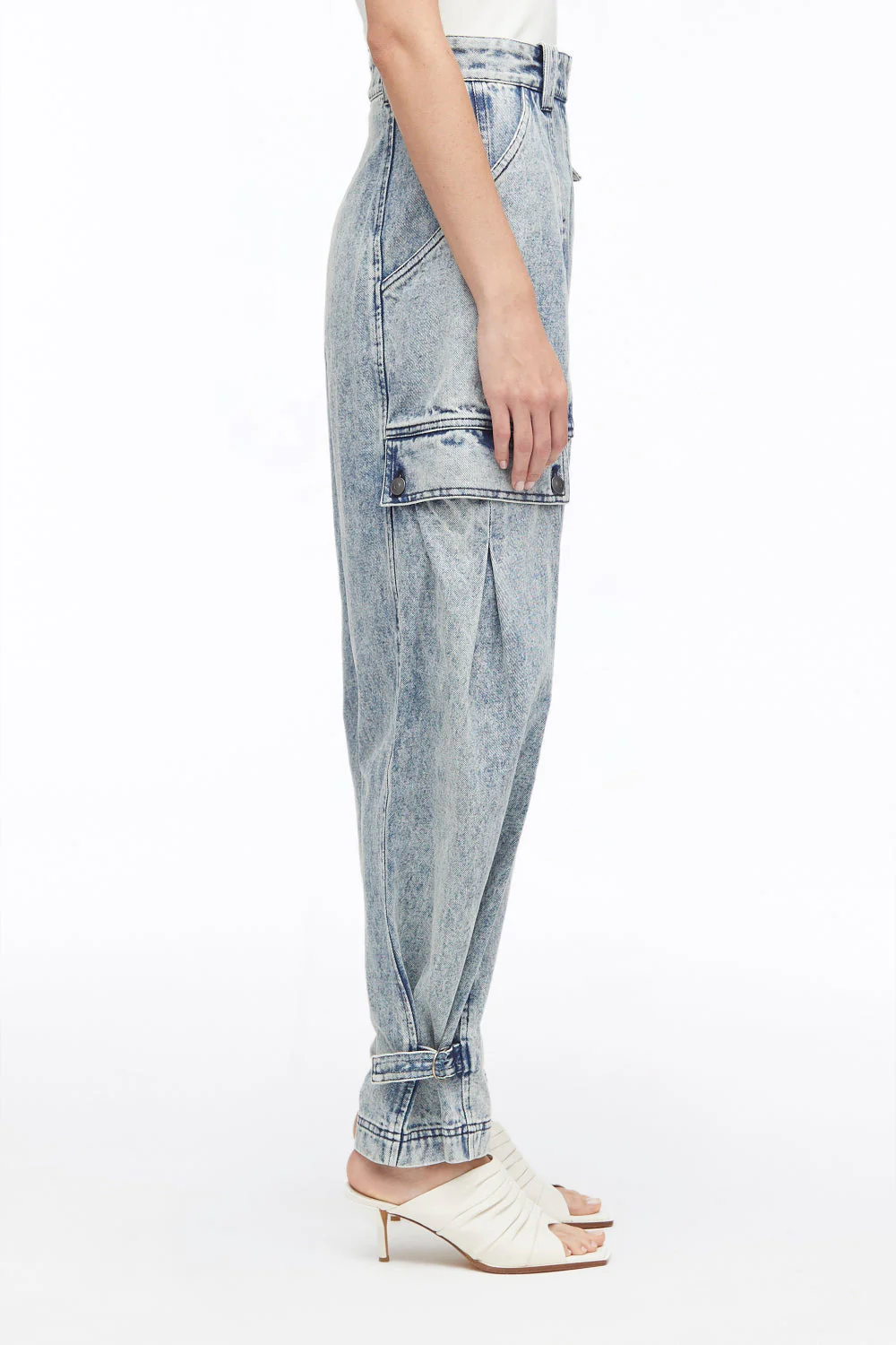 Overdyed Denim Utility Jeans - Image 3