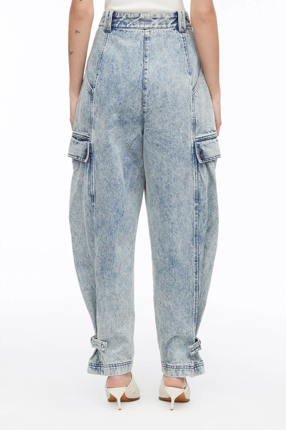 Overdyed Denim Utility Jeans - Image 4