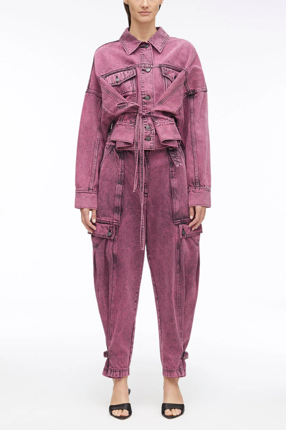 Overdyed Denim Utility Jeans - Image 6