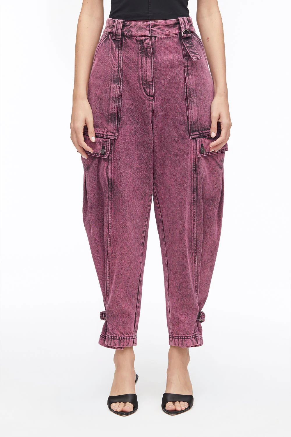 Overdyed Denim Utility Jeans - Image 7