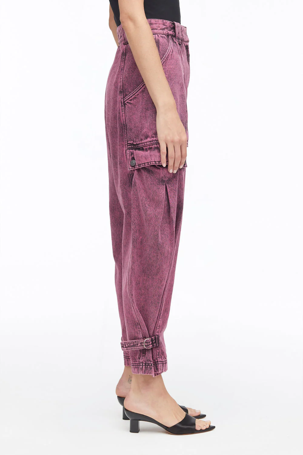Overdyed Denim Utility Jeans - Image 8