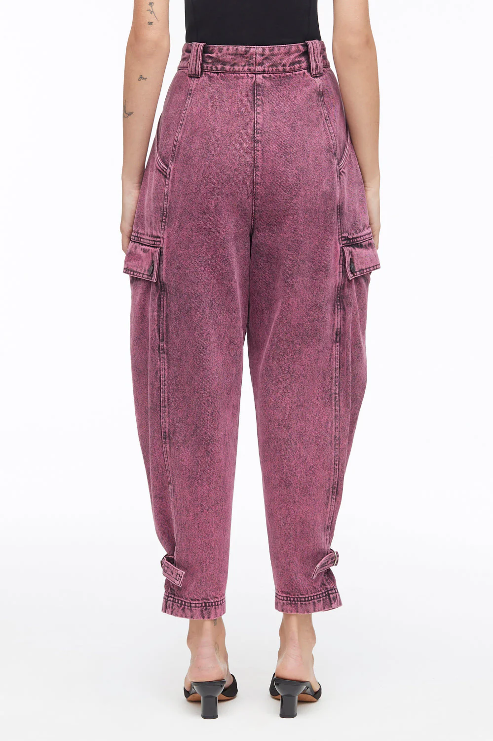 Overdyed Denim Utility Jeans - Image 9