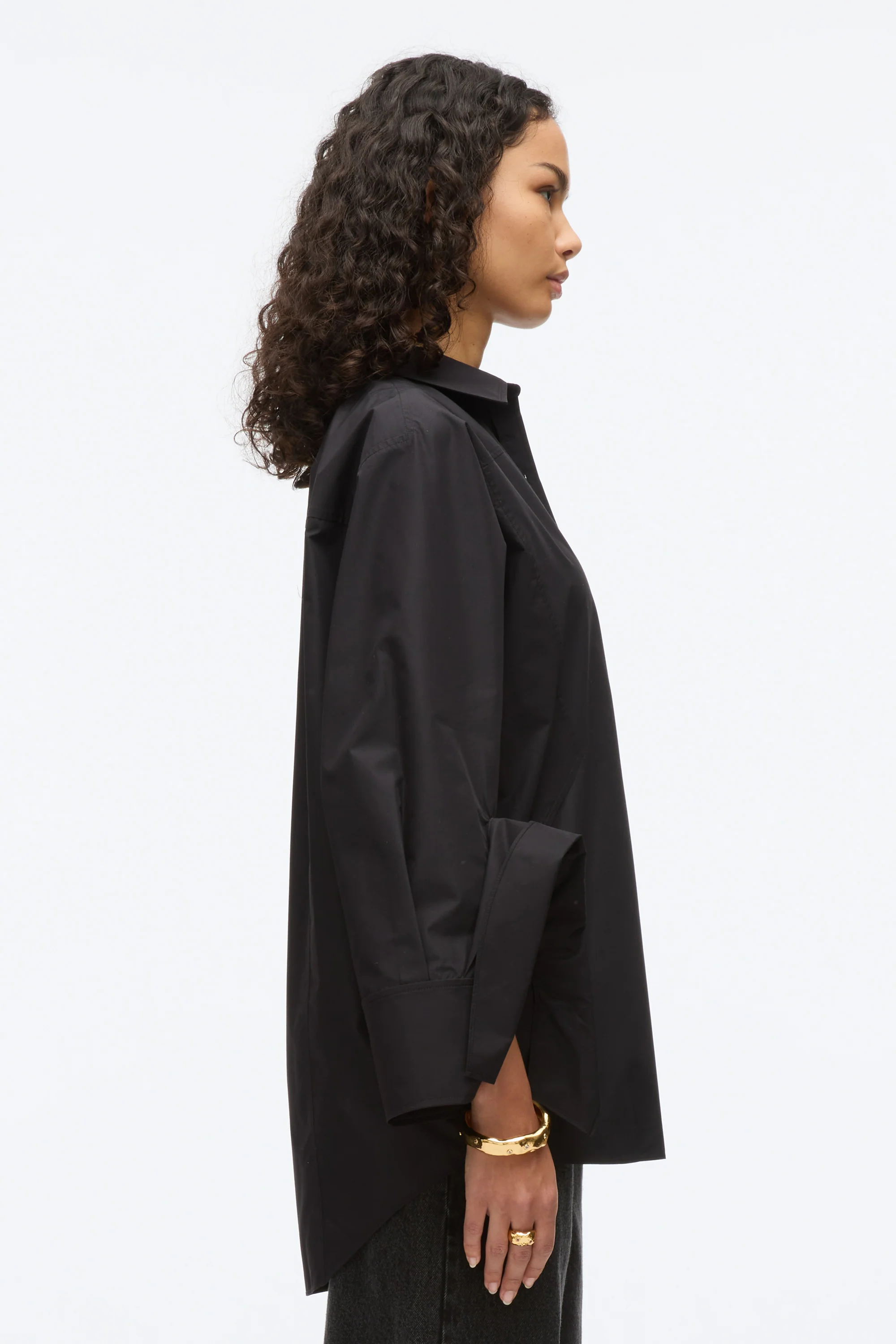 Oversize Shirt with Cascade Cuff - Image 8