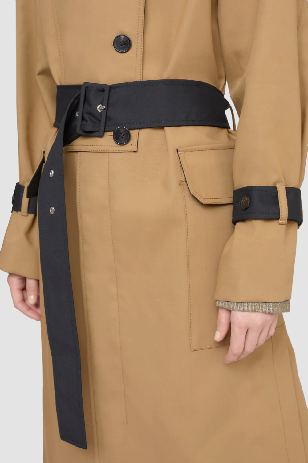 Oversized Bonded Cotton Trench - Image 2
