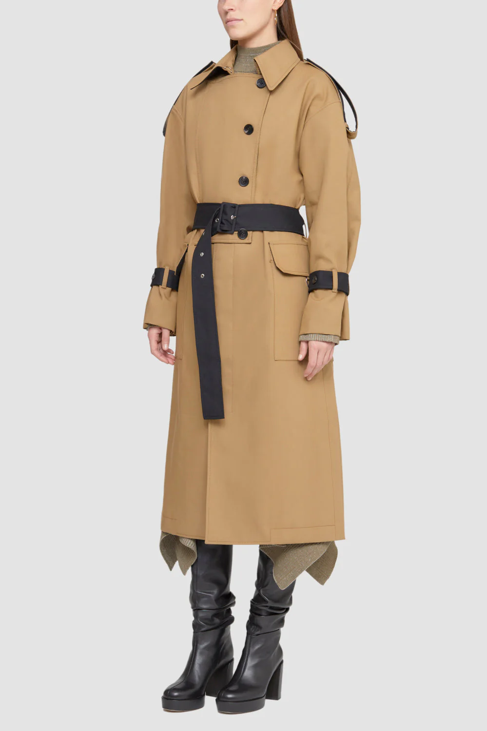 Oversized Bonded Cotton Trench - Image 4