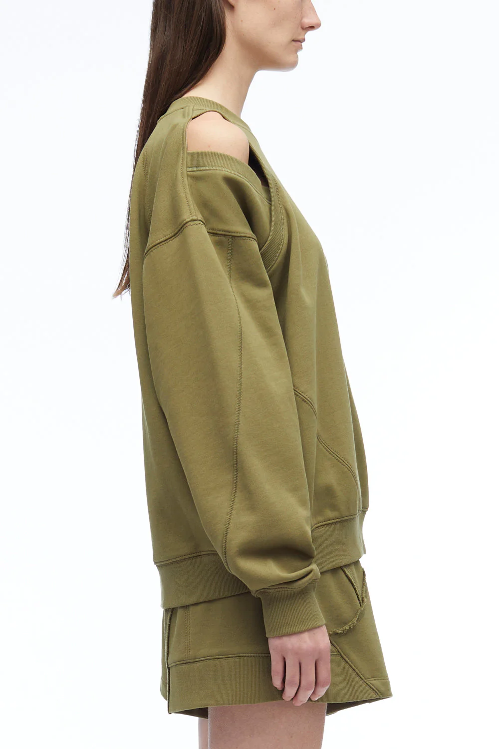 Oversized Patched Crewneck Sweatshirt - Image 5
