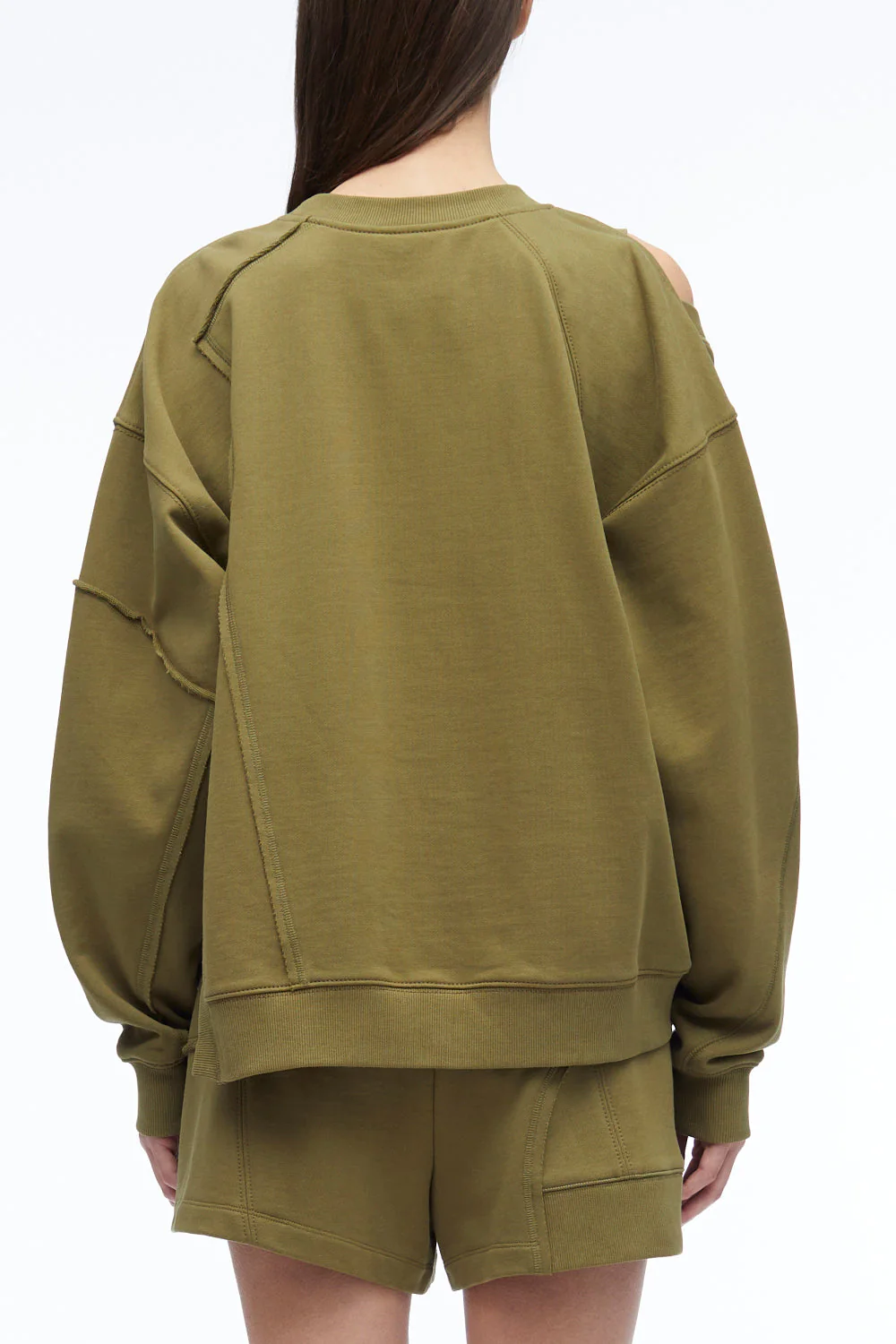 Oversized Patched Crewneck Sweatshirt - Image 6