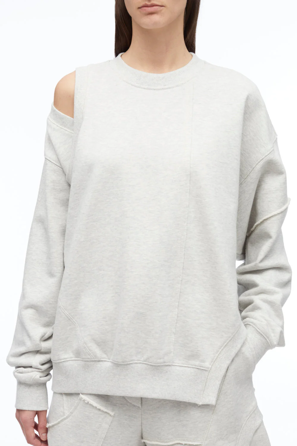 Oversized Patched Crewneck Sweatshirt - Image 7