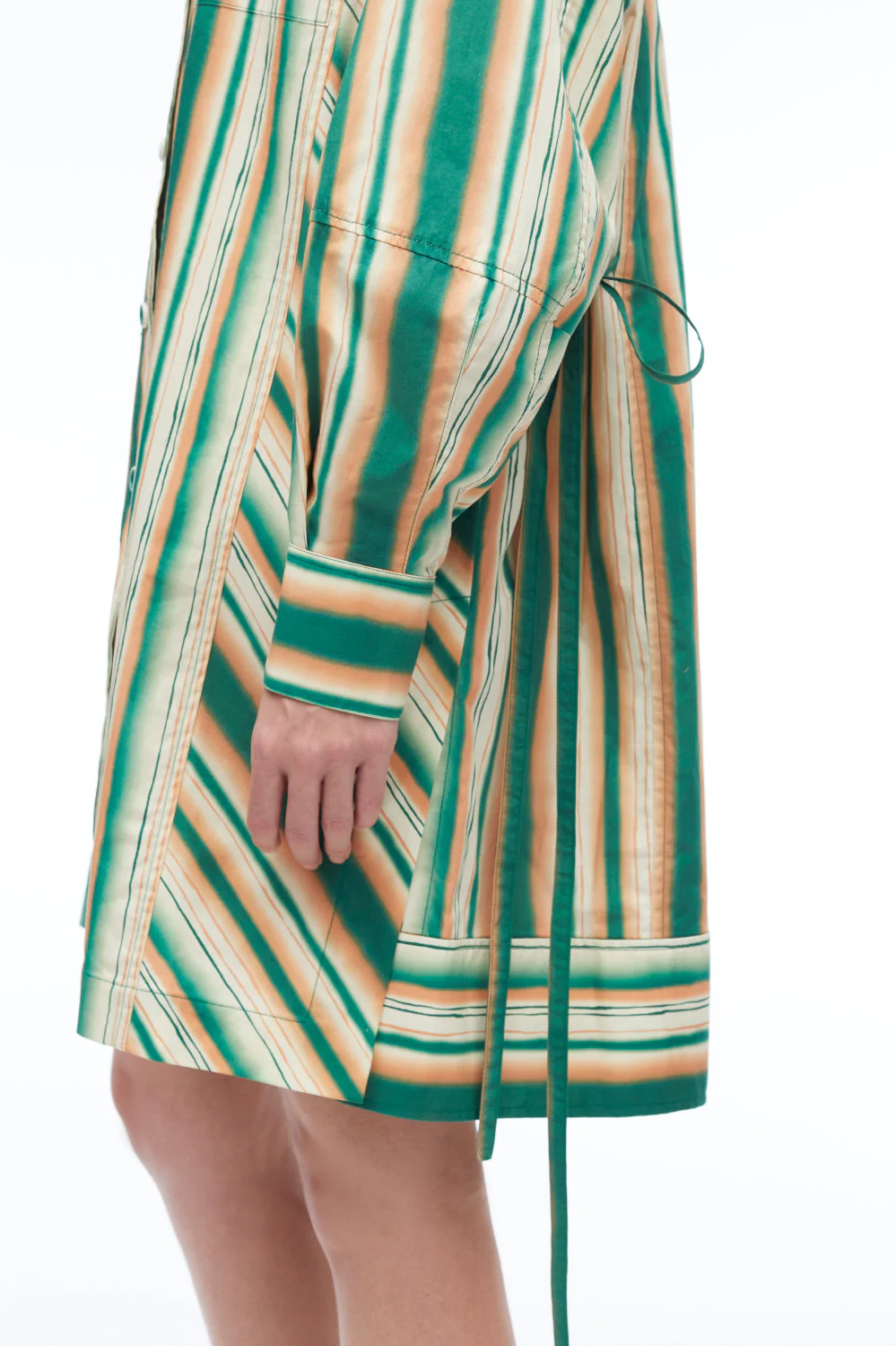 Painted Stripe Shirt Dress - Image 5
