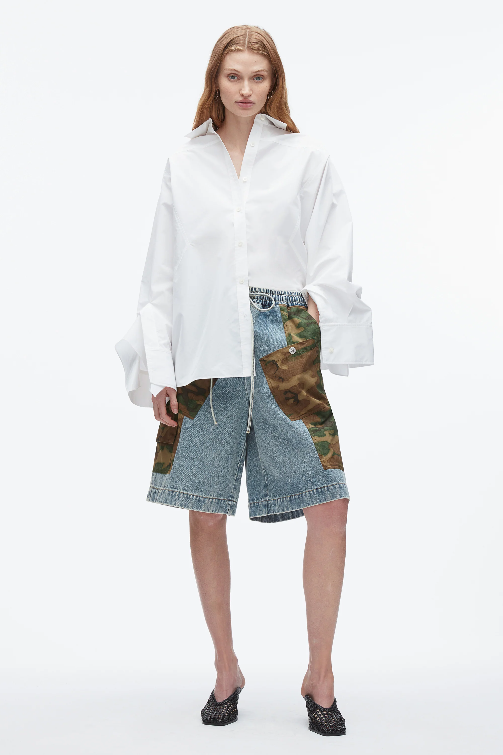 Patchwork Camo Basketball Short