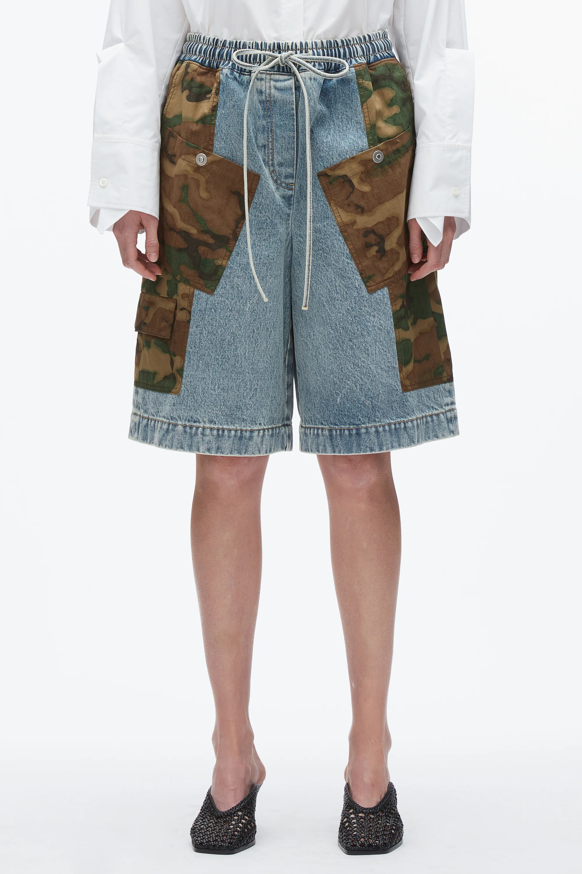 Patchwork Camo Basketball Short - Image 3